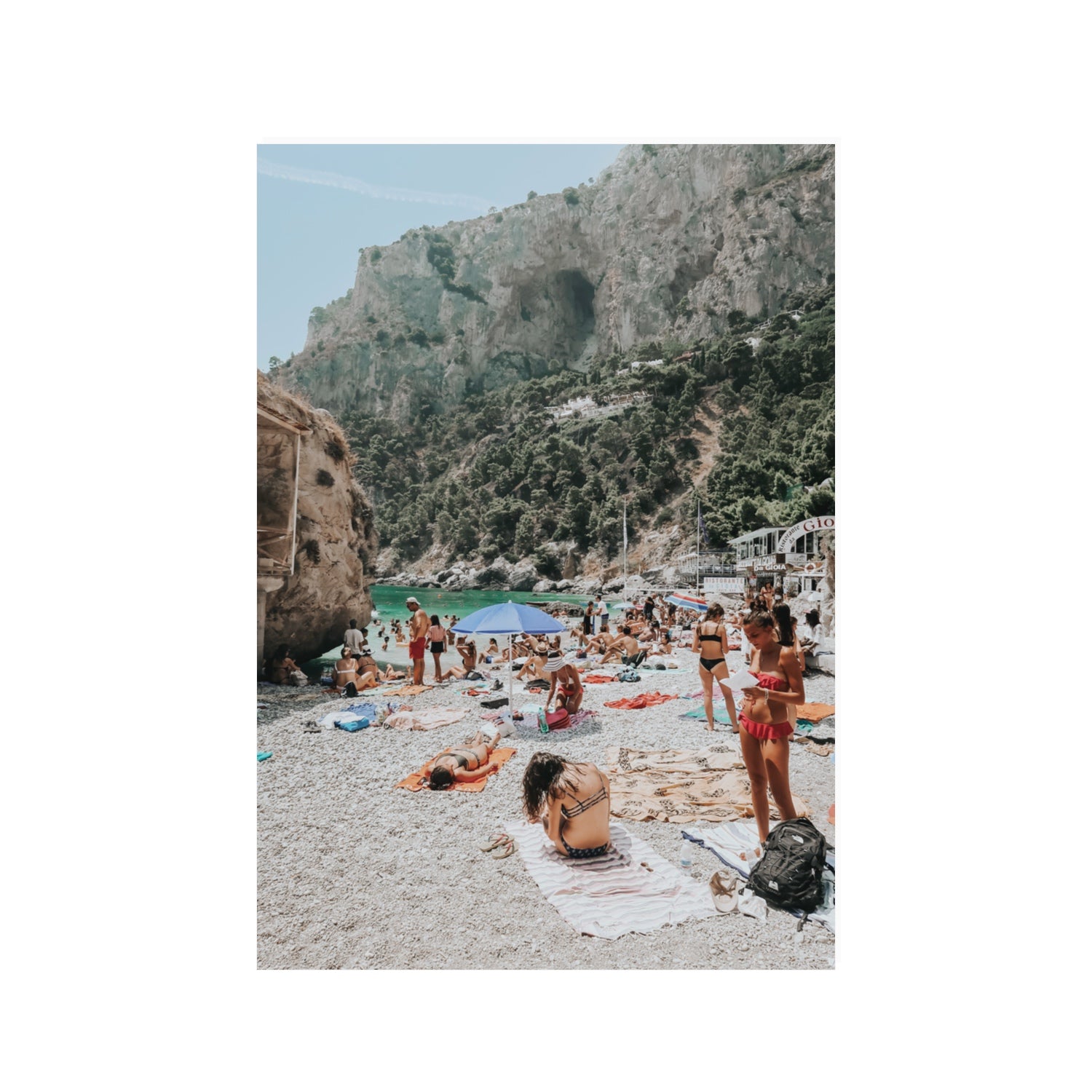 Marina Piccola Capri Mediterranean wall art 100 x 70 cm unframed fine art print