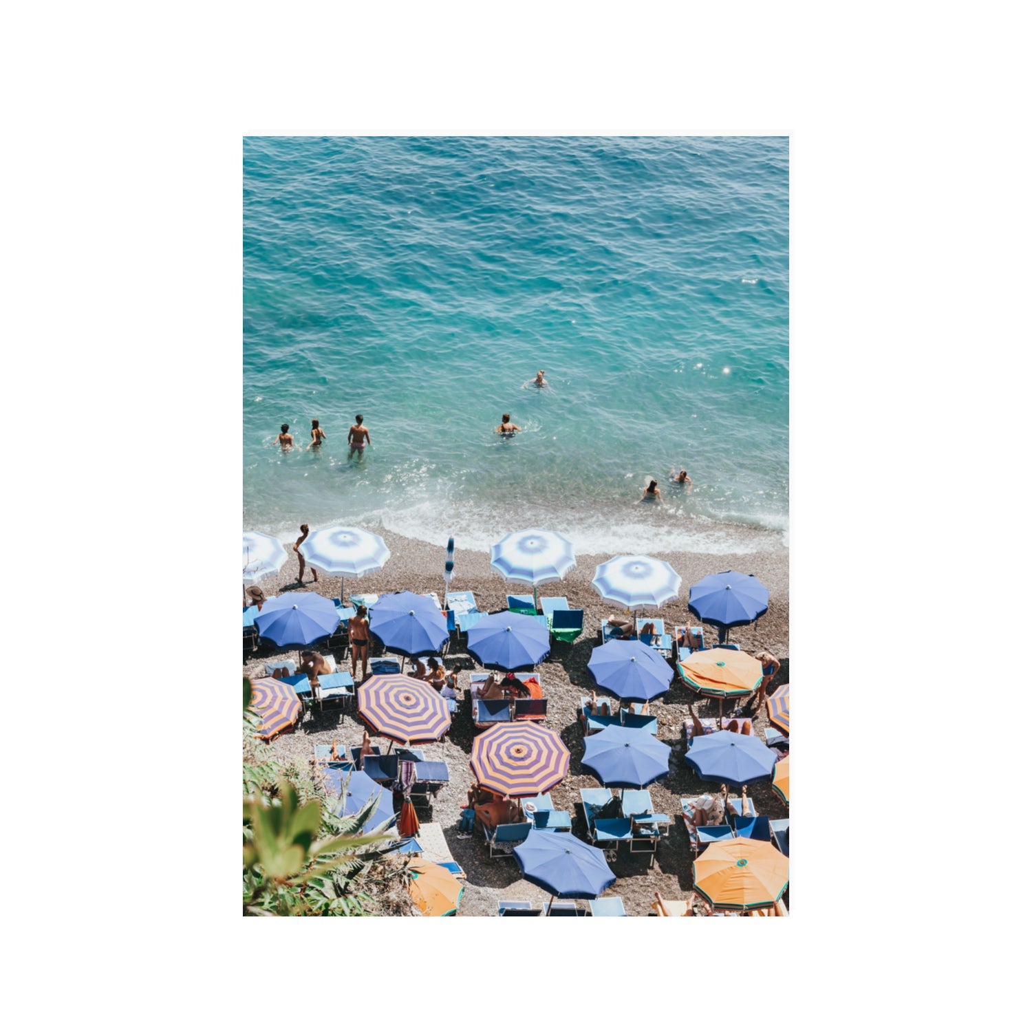 Paradise Beach fine art print, Positano, Italy, 100 x 70 cm, Unframed, Fine Art Print
