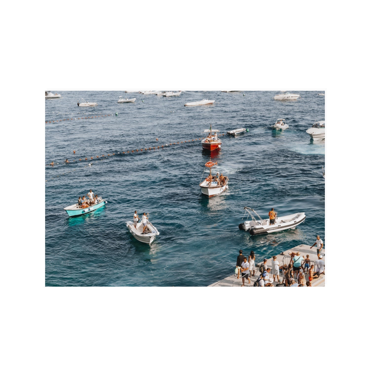 Nautical Parade Positano wall art 100 x 70 cm unframed fine art print