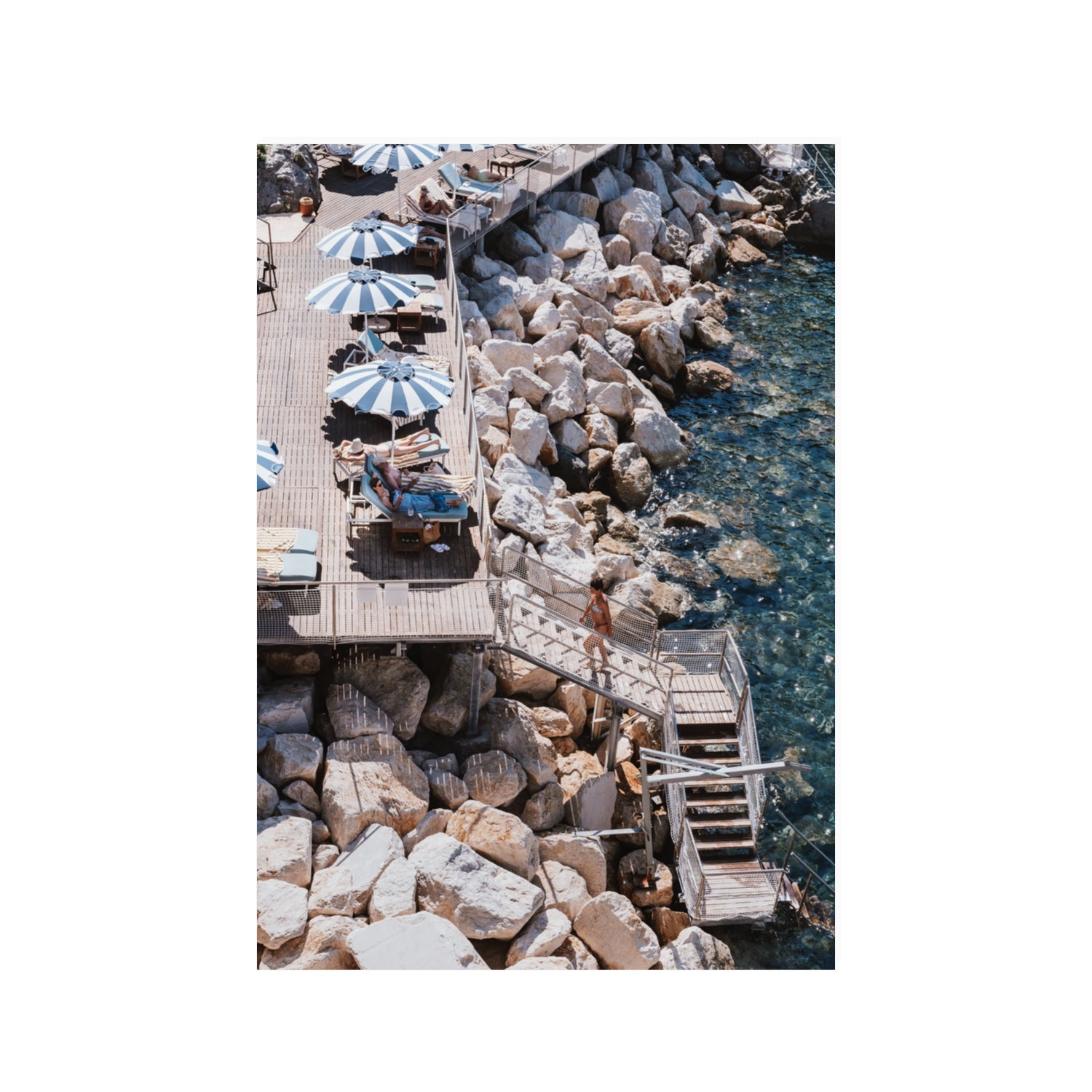 Life On The Shore fine art print, Ischia, Italy, 100 x 70 cm, Unframed, Fine Art Print