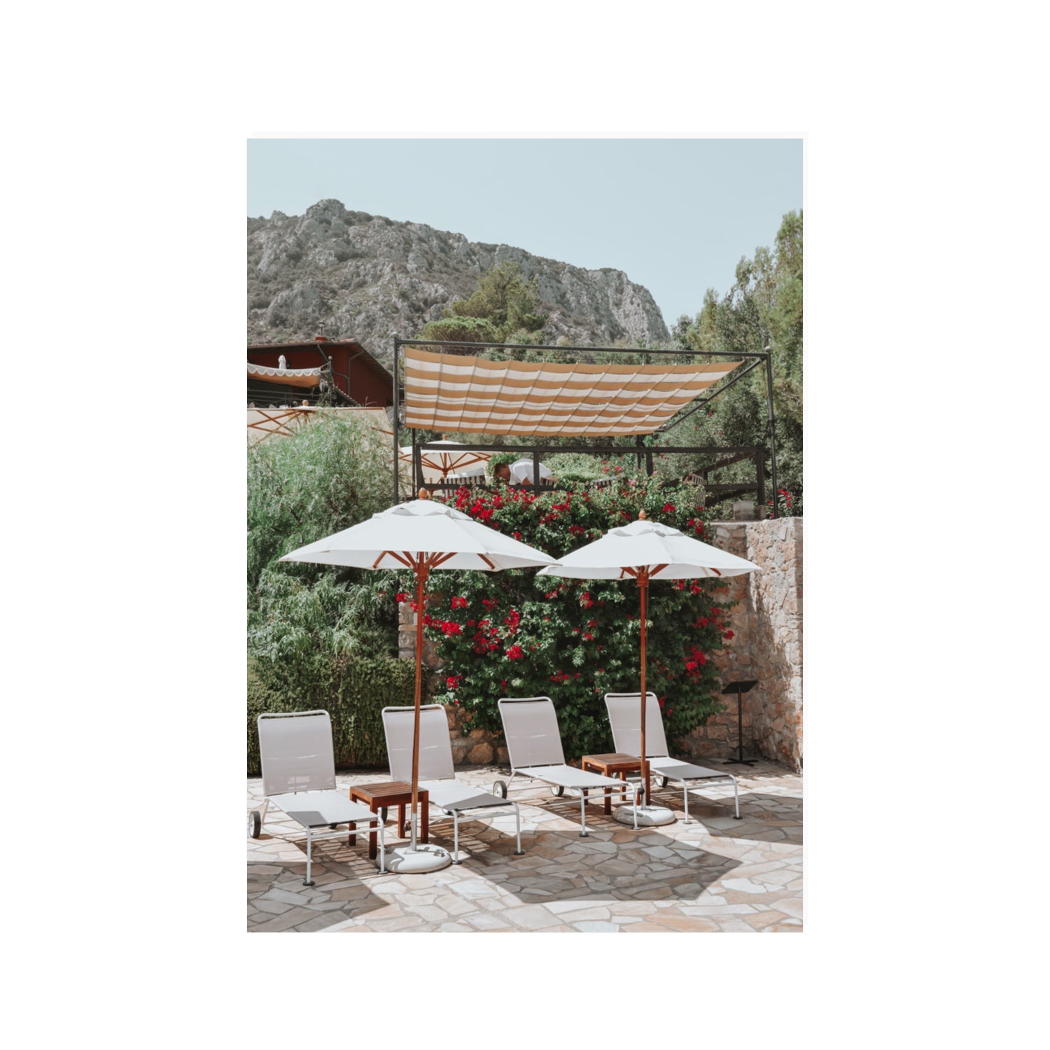 Shades of Leisure Tuscany coastal Italian wall art 100 x 70 cm unframed fine art print