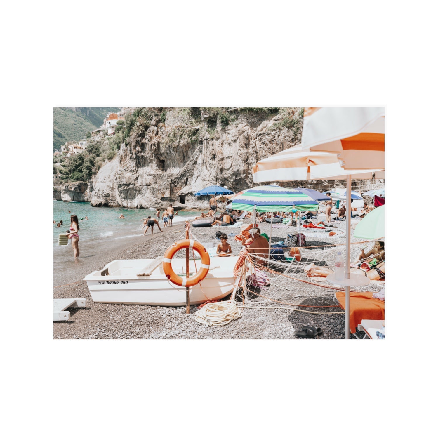 Bellezza By The Bay Positano wall art 100 x 70 cm unframed fine art print