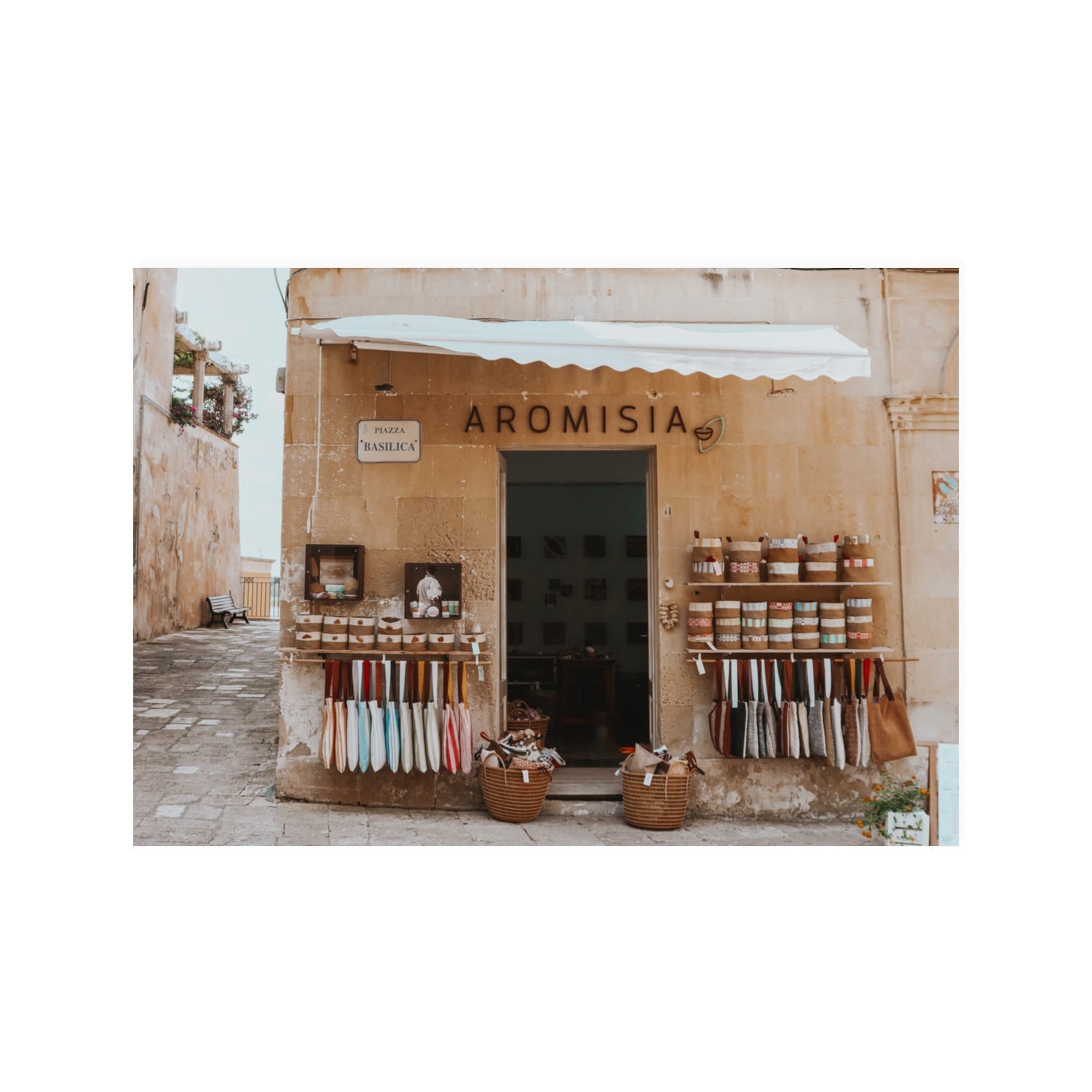 Aromisia Puglia Otranto Italian wall art 100 x 70 cm unframed fine art print