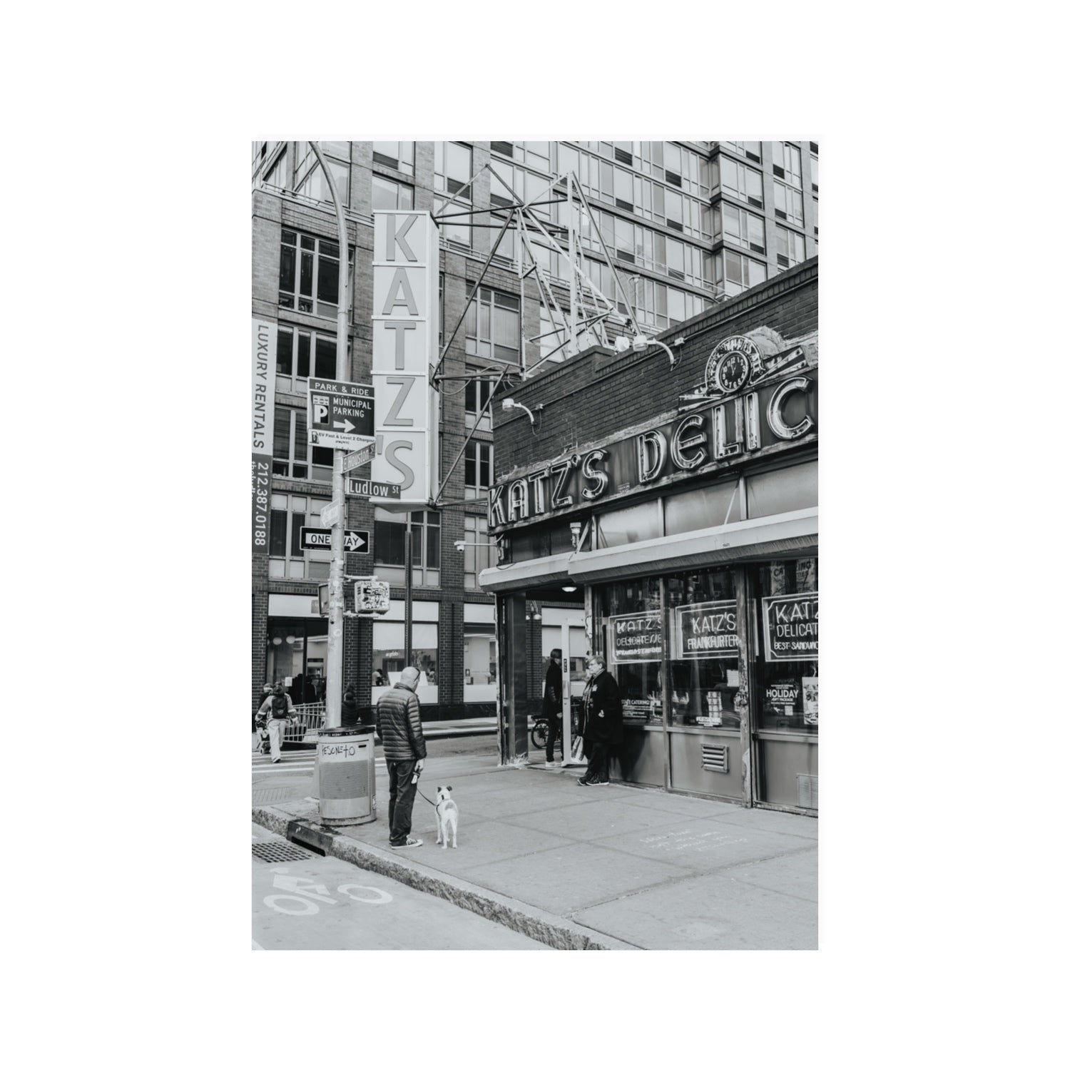 Graphite Gotham New York NYC Black & White wall art 100 x 70 cm unframed fine art print