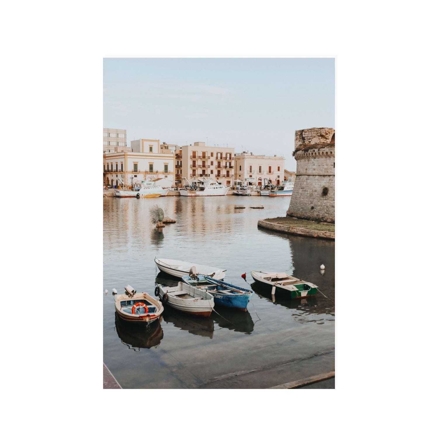 Fishing Legacy Puglia Gallipoli coastal decor wall art 100 x 70 cm unframed fine art print