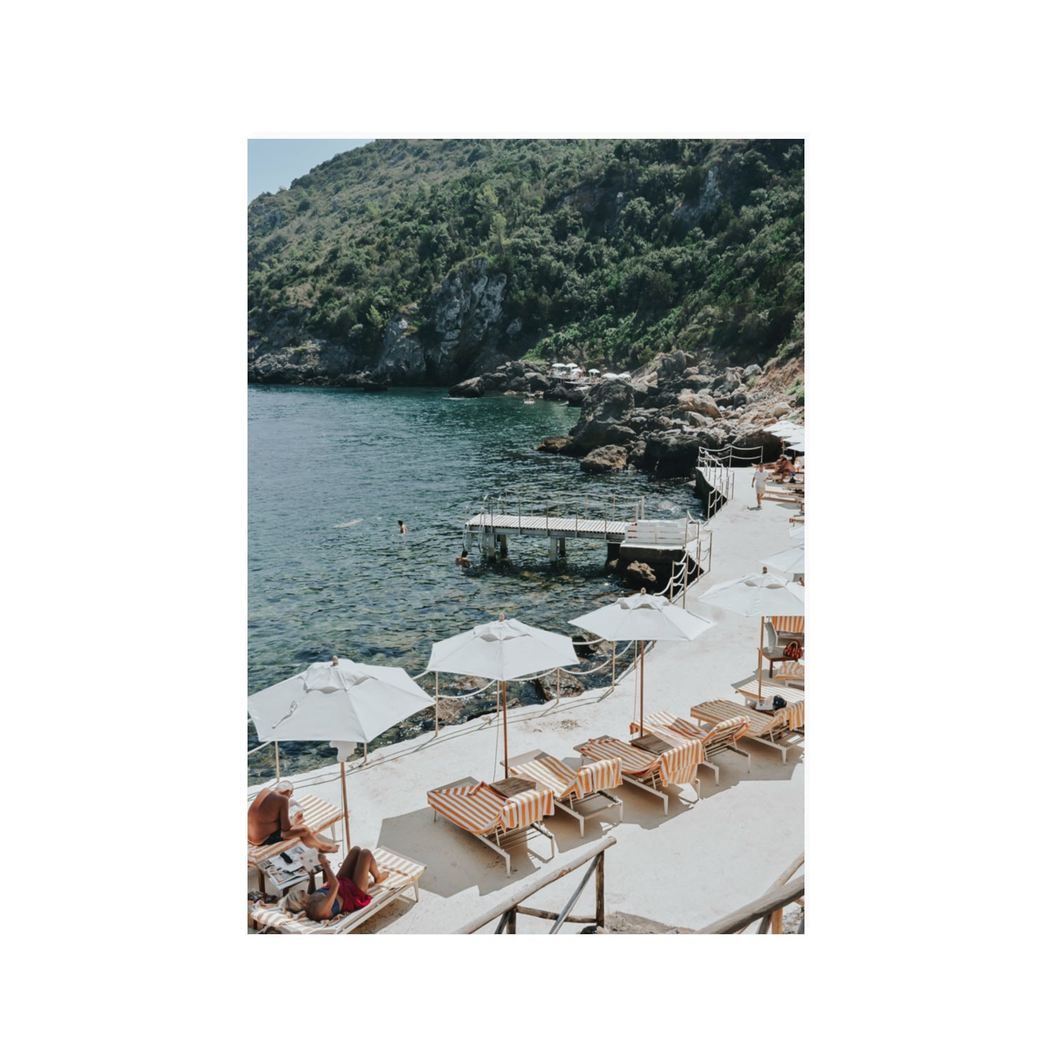 Always Better Together Tuscany coastal Italian wall art 100 x 70 cm unframed fine art print