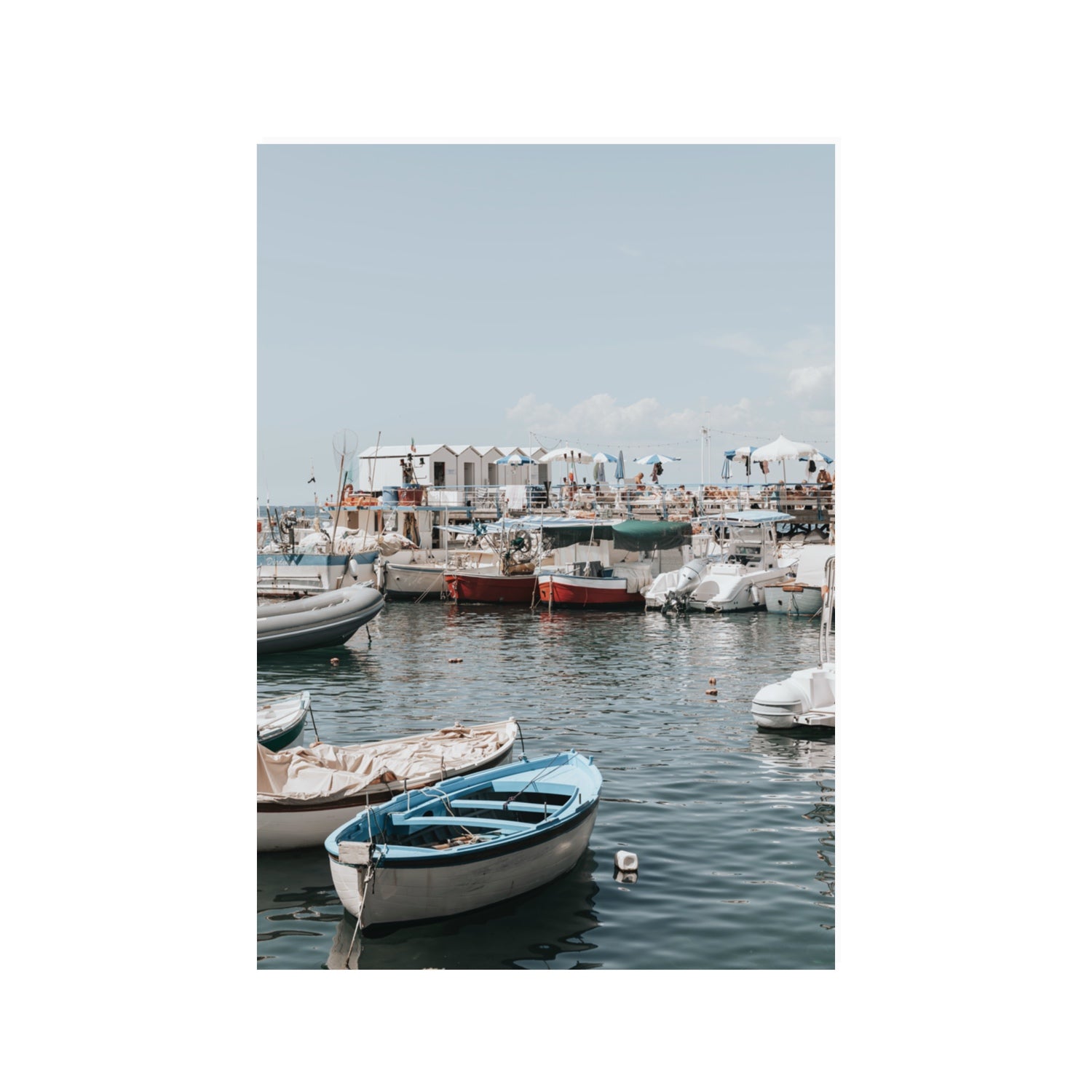 Harbour Hues Sorrento coastal Carousel wall art 100 x 70 cm unframed fine art print