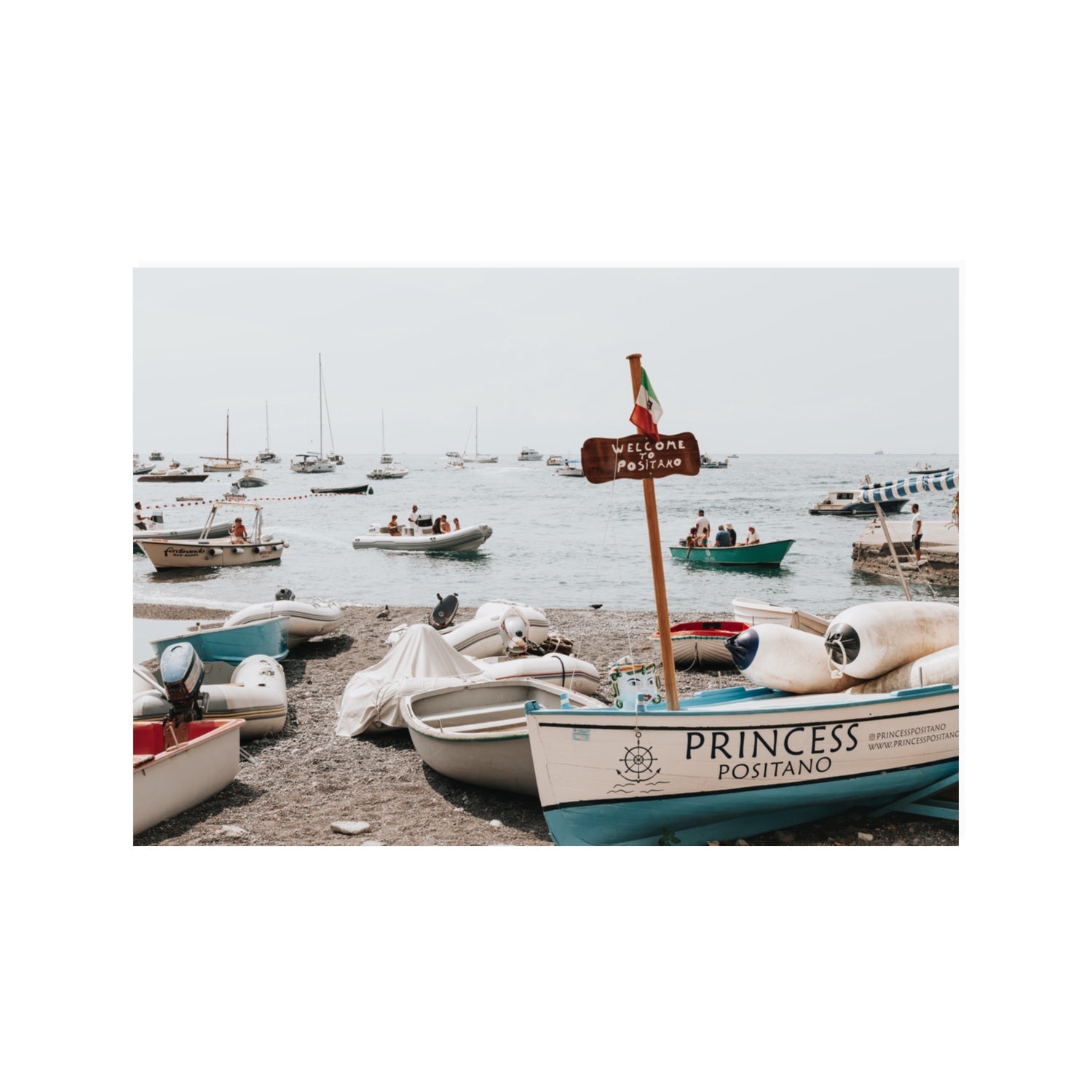 Princess Positano fine art print, Positano, Italy, 100 x 70 cm, Unframed, Fine Art Print