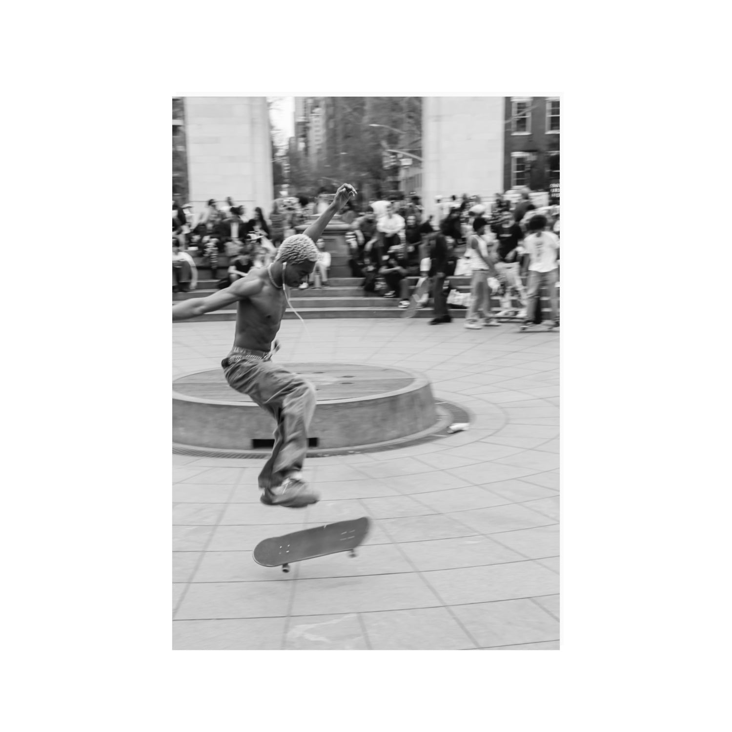 Airborne Rhythms New York NYC Black & White wall art 100 x 70 cm unframed fine art print
