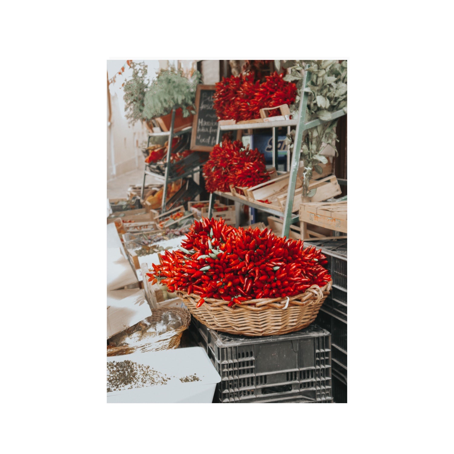 Fiery Cluster Puglia Italian wall art 100 x 70 cm unframed fine art print