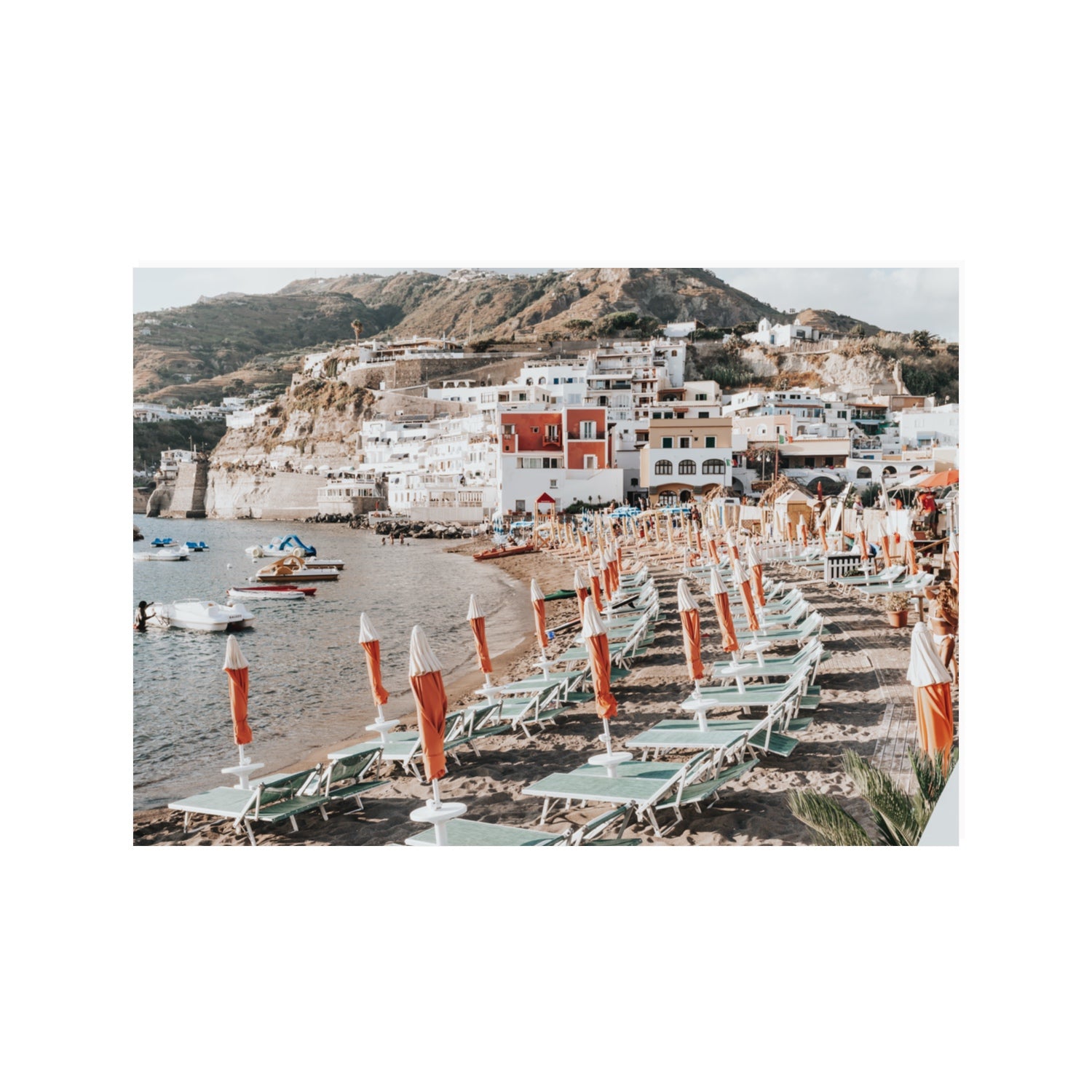 Sole Estivo Ischia Italian coastal wall art 100 x 70 cm unframed fine art print