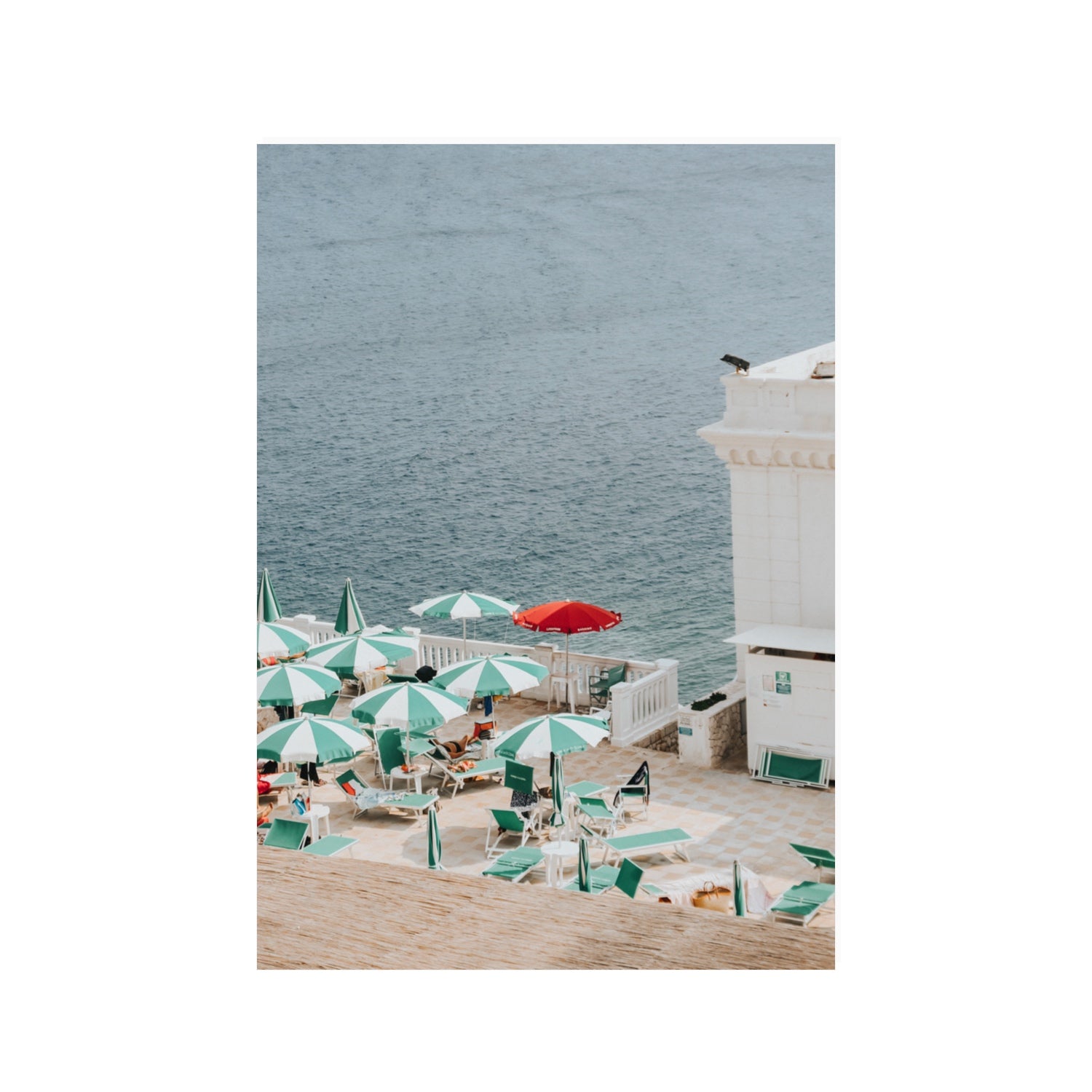 Lido Italiano Puglia beach Italian wall art 100 x 70 cm unframed fine art print