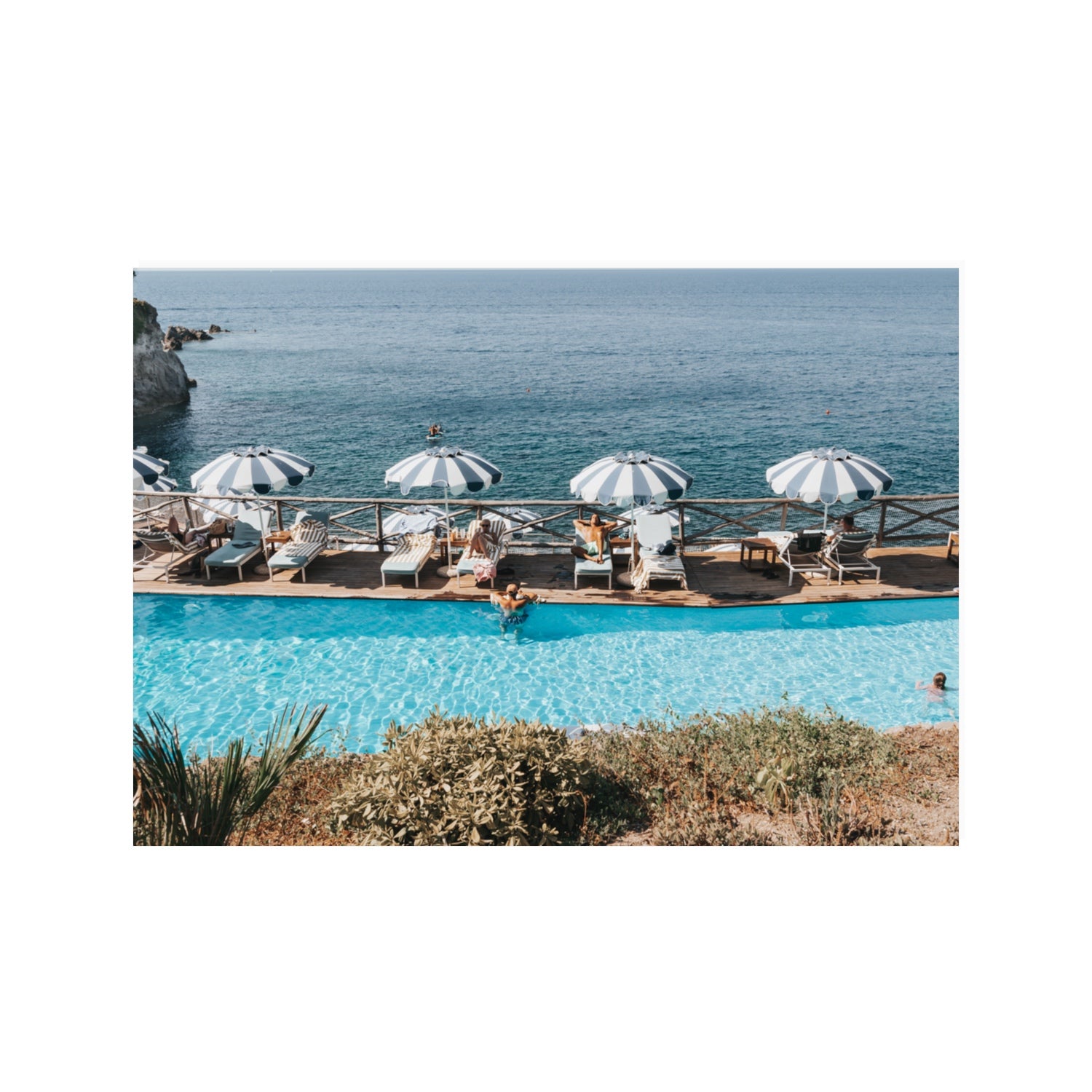 Hues Of Blues fine art print, Ischia, Italy, 100 x 70 cm, Unframed, Fine Art Print