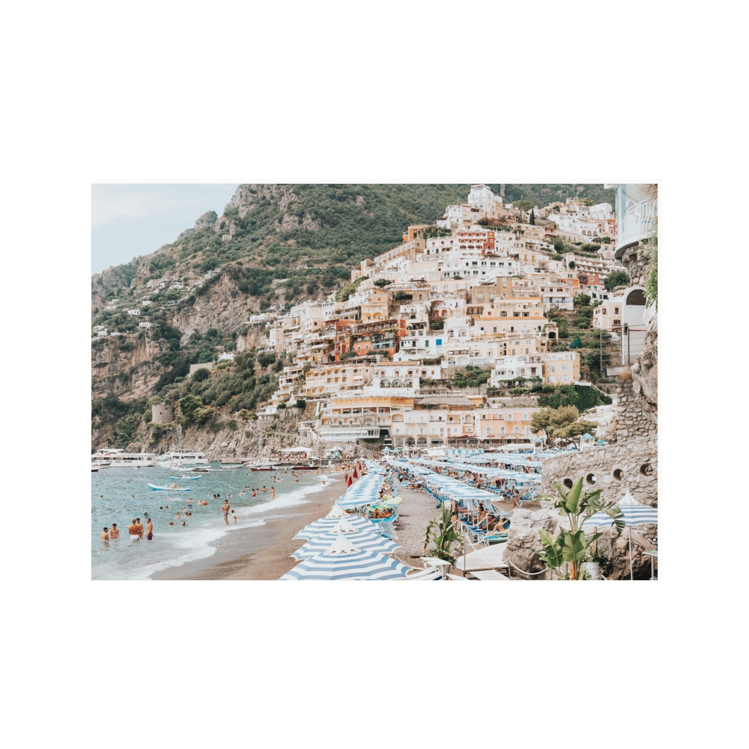 Villagio Sul Mare fine art print, Positano, Italy, 100 x 70 cm, Unframed, Fine Art Print