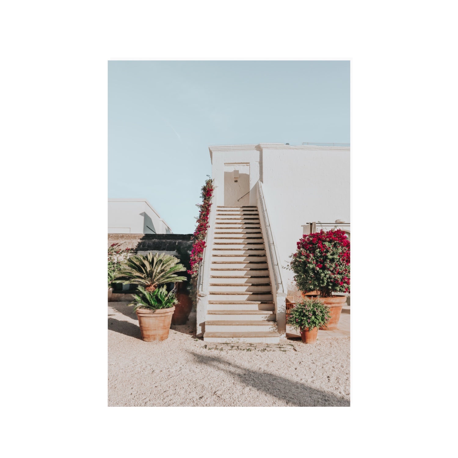 Tranquil Ascent Puglia Italian wall art 100 x 70 cm unframed fine art print