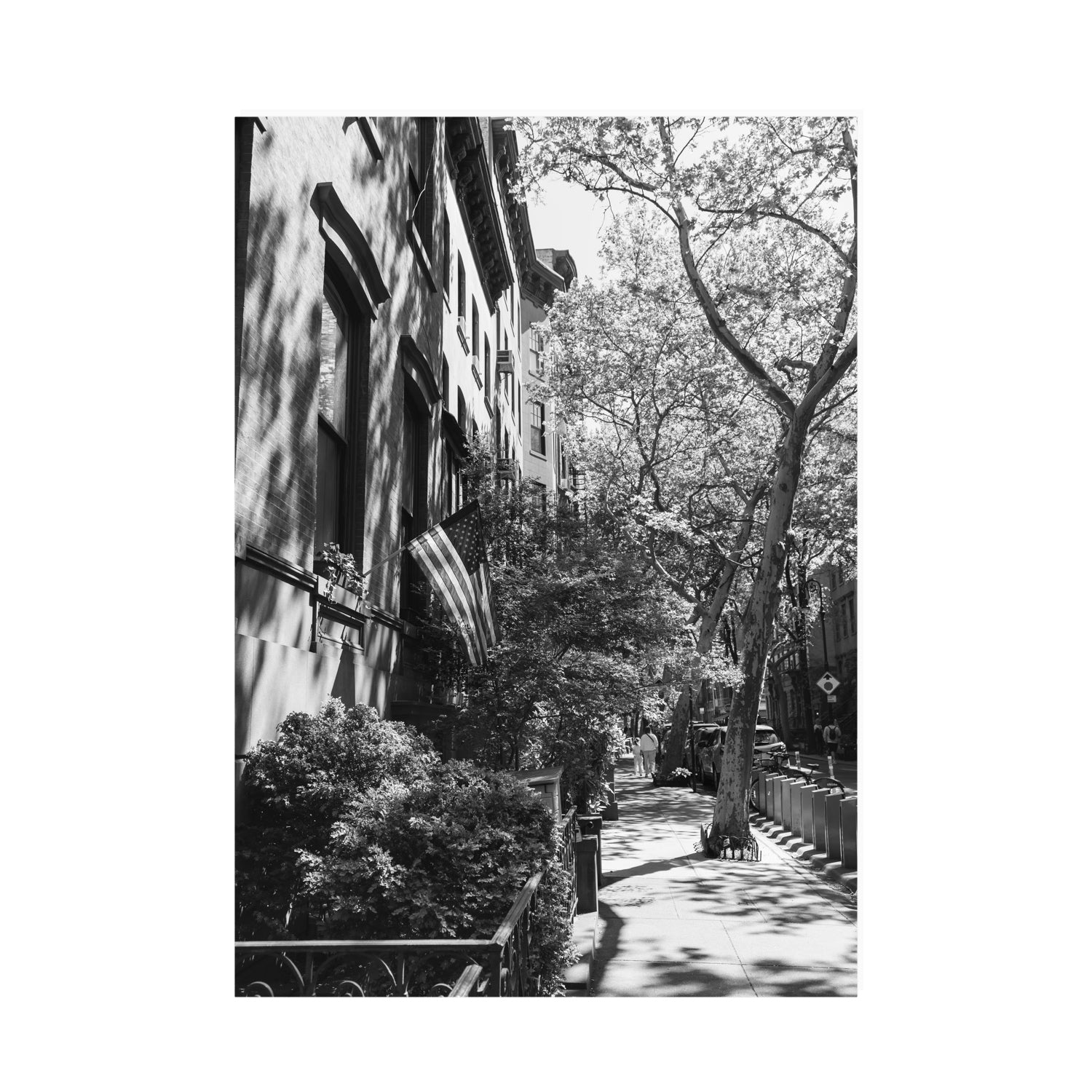 Urban Patriotism New York NYC Black & White wall art A0 unframed fine art print