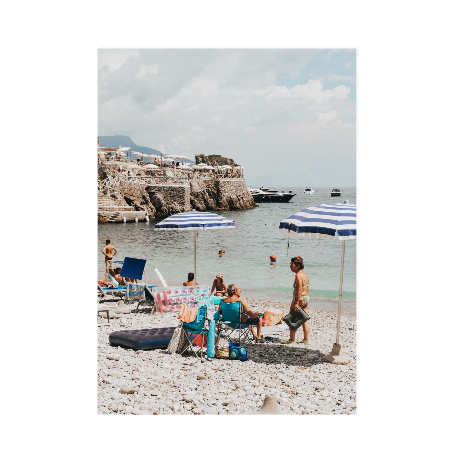 Couple Goals Nerano Amalfi Coast coastal wall art A0 unframed fine art print