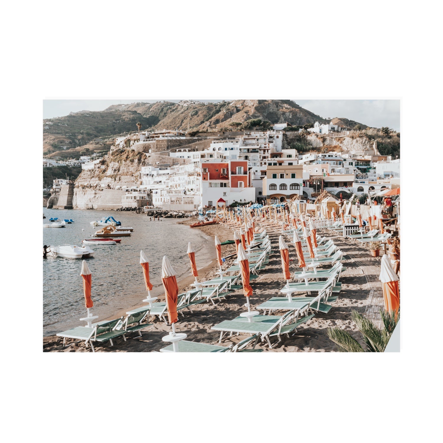 Sole Estivo Ischia Italian coastal wall art A0 unframed fine art print