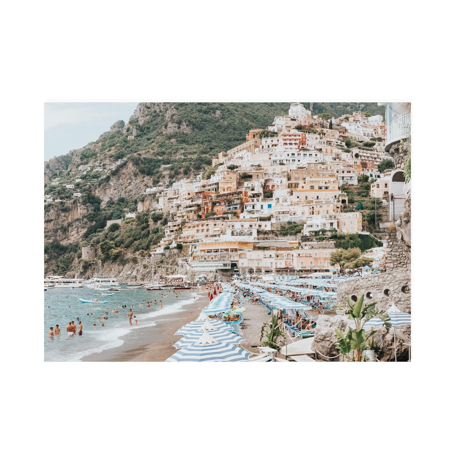 Villagio Sul Mare fine art print, Positano, Italy, A0 · 118.9 cm x 84.1 cm, Unframed, Fine Art Print