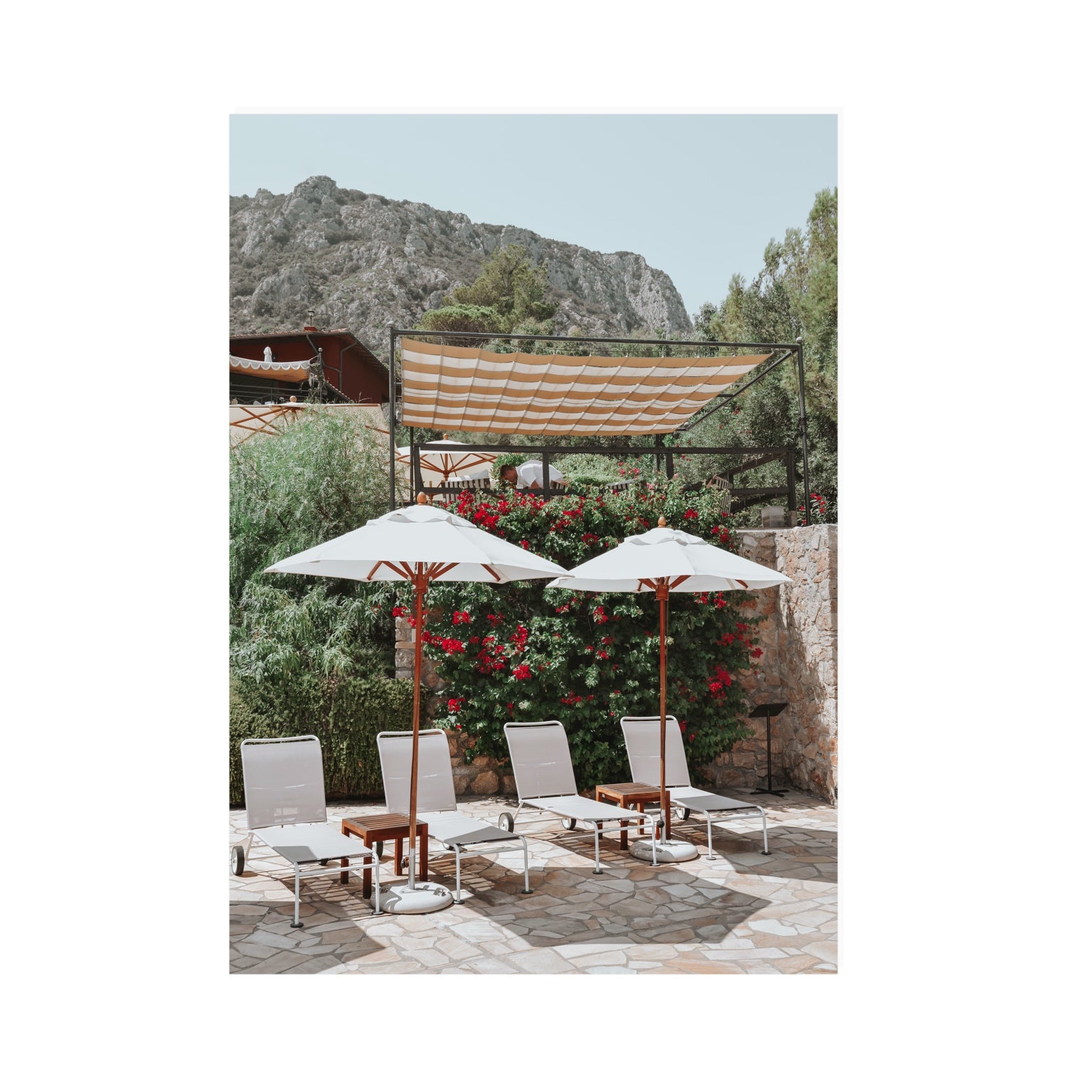 Shades of Leisure Tuscany coastal Italian wall art A0 unframed fine art print