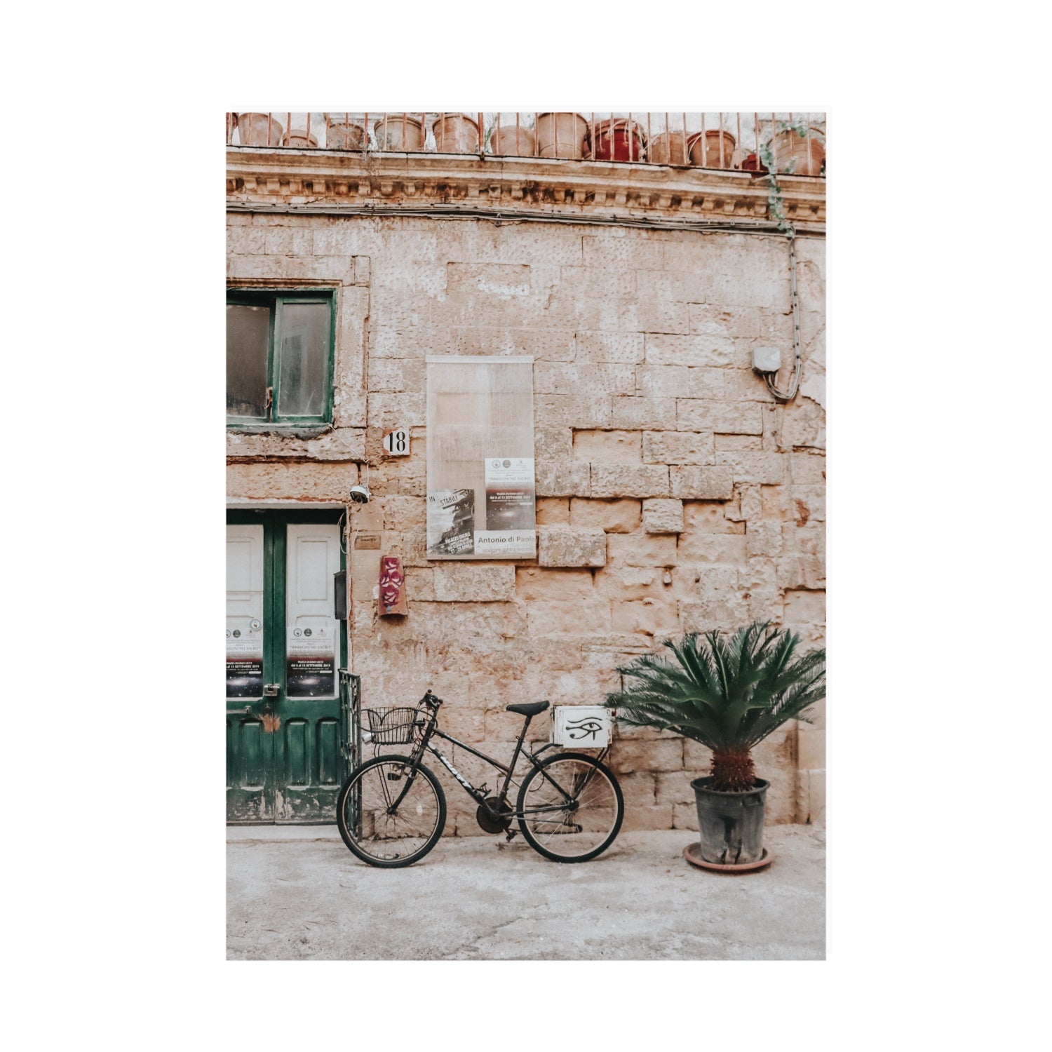 Salento Streets Puglia Lecce Italian wall art A0 unframed fine art print