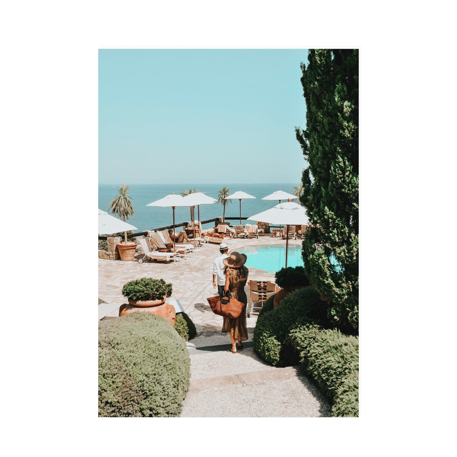 The World Is Your Catwalk Tuscany coastal wall art A0 unframed fine art print