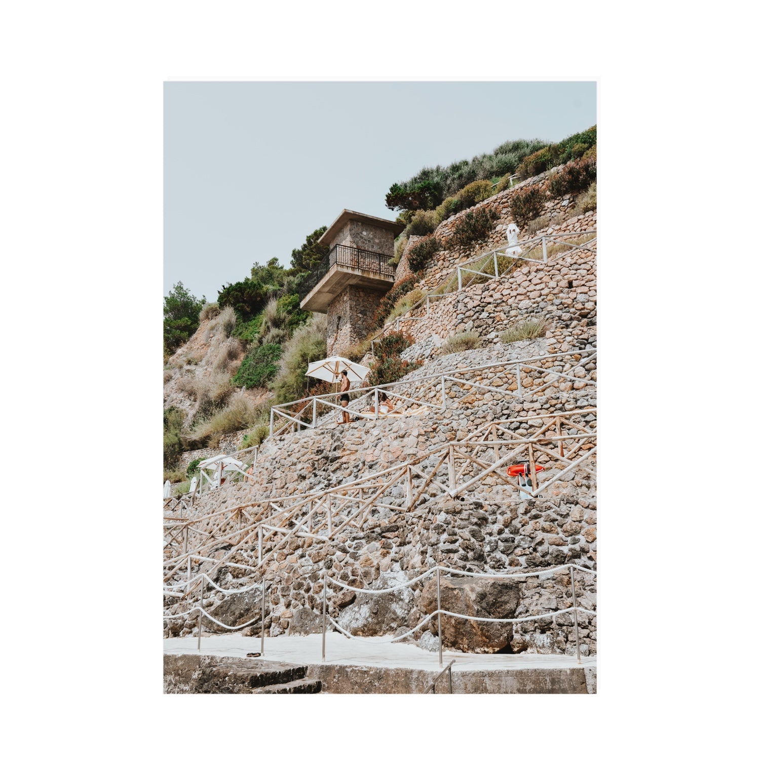 Solitude by the Sea Tuscany coastal Italian wall art A0 unframed fine art print
