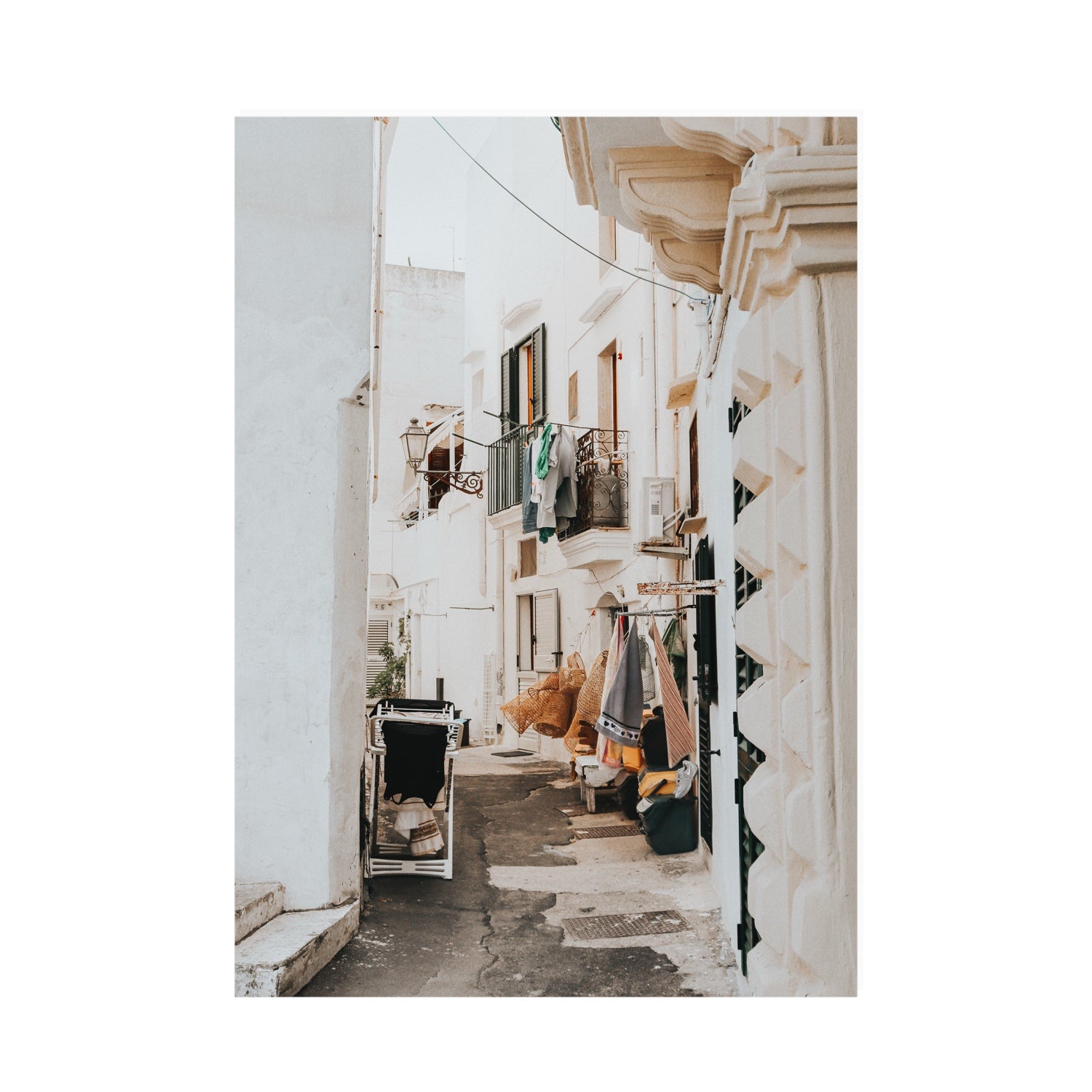 Hanging Harmony Puglia Italian wall art A0 unframed fine art print