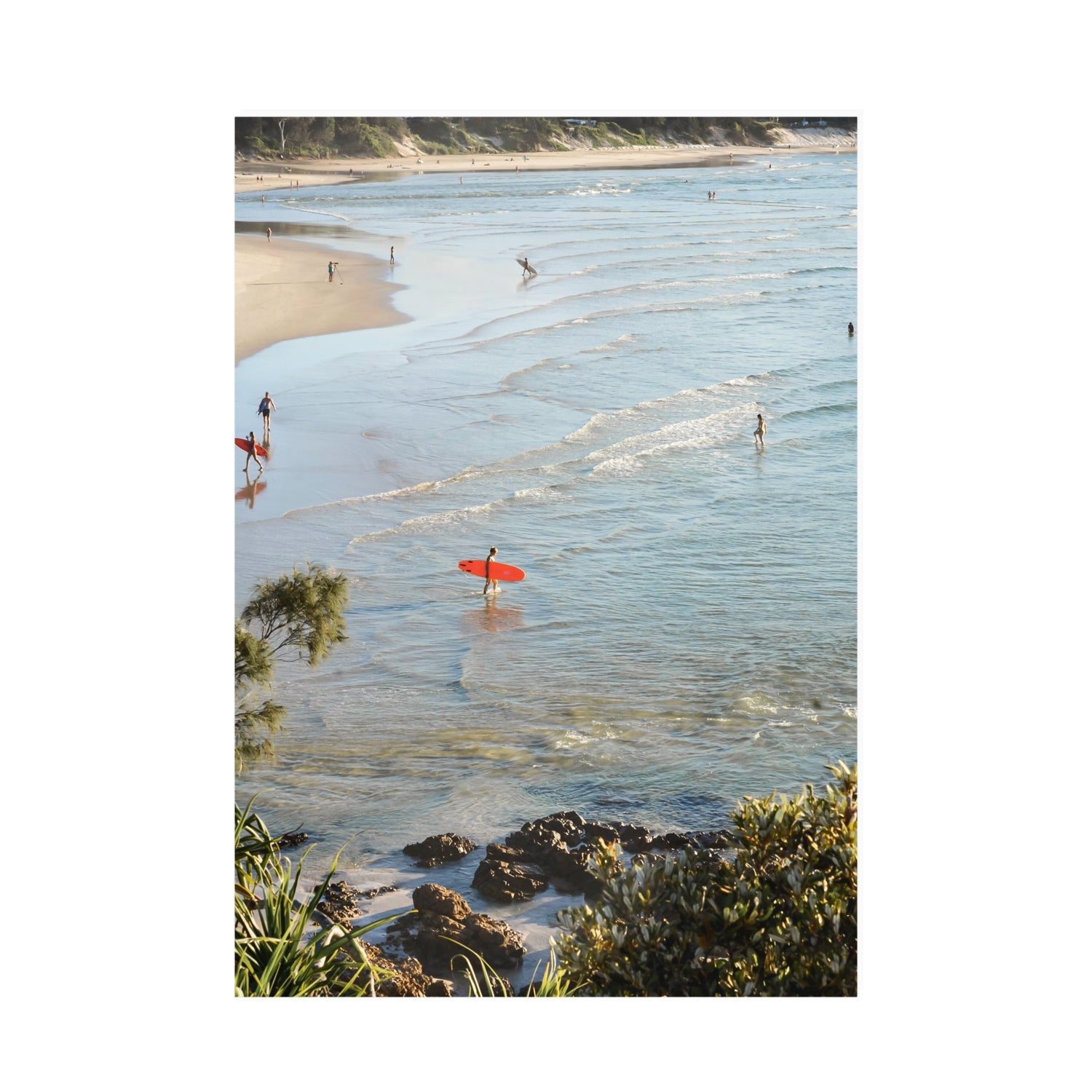 Seclusion Byron Bay Surf coastal wall art A0 unframed fine art print