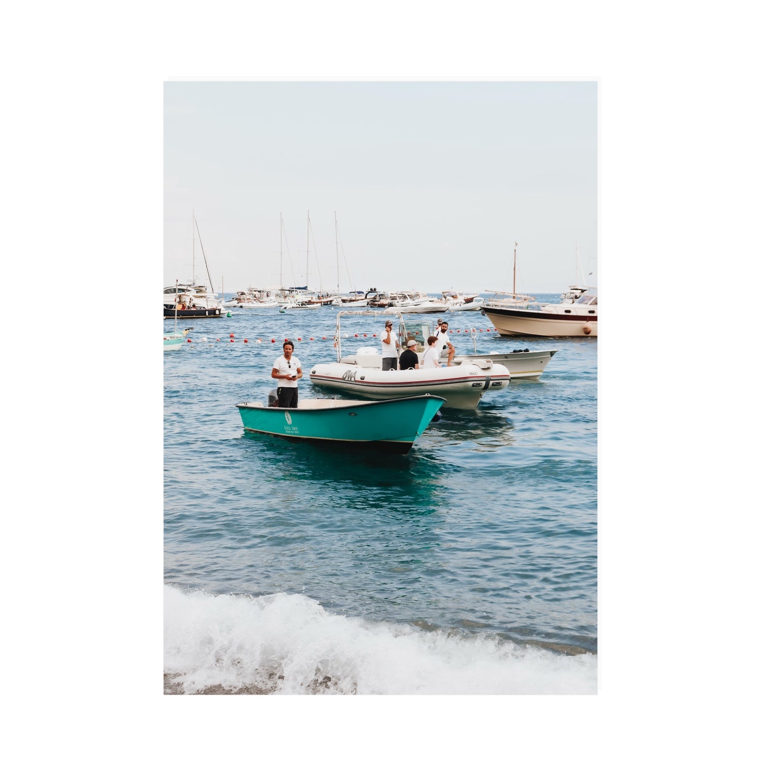 Twilight Tenders Positano wall art A0 unframed fine art print