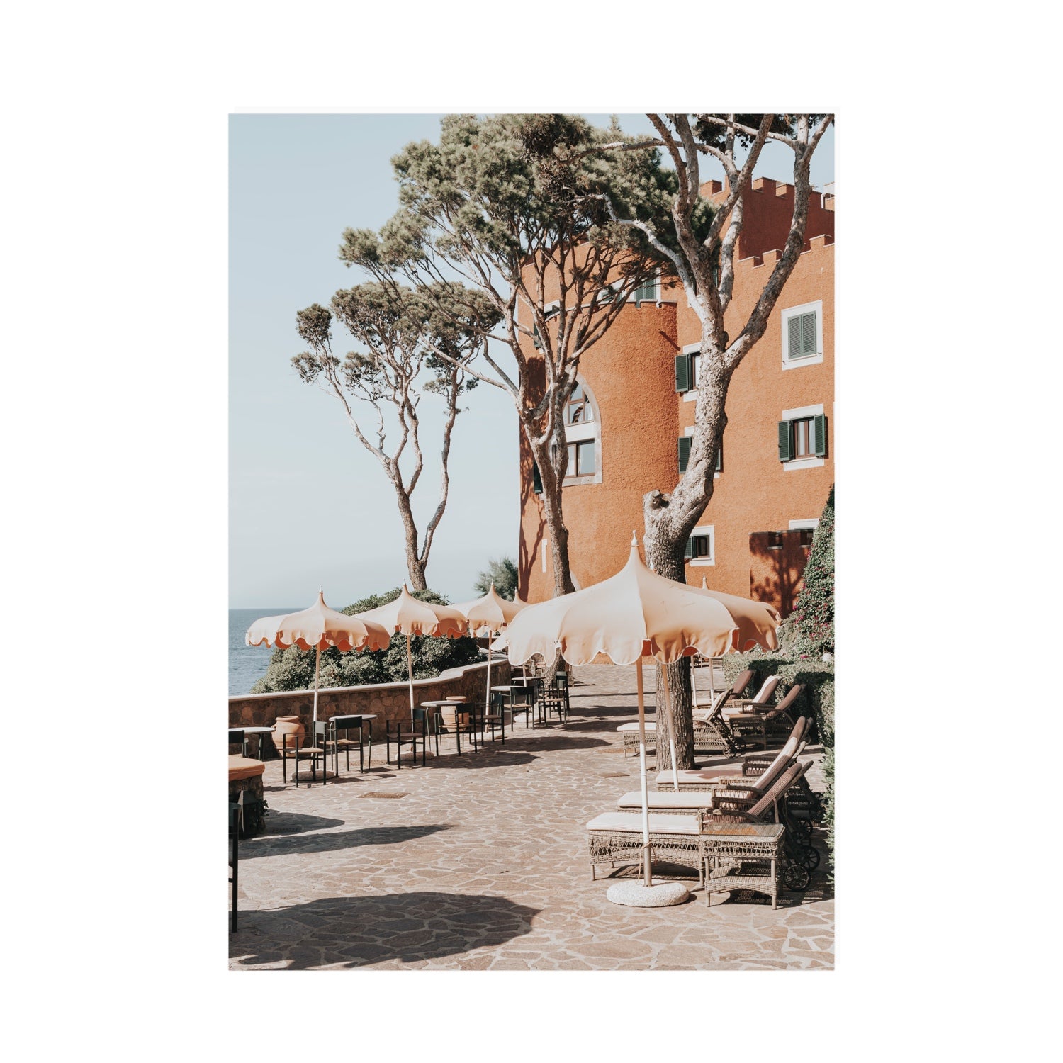 Mezzatorre Ischia Italian Mediterranean decor wall art A0 unframed fine art print