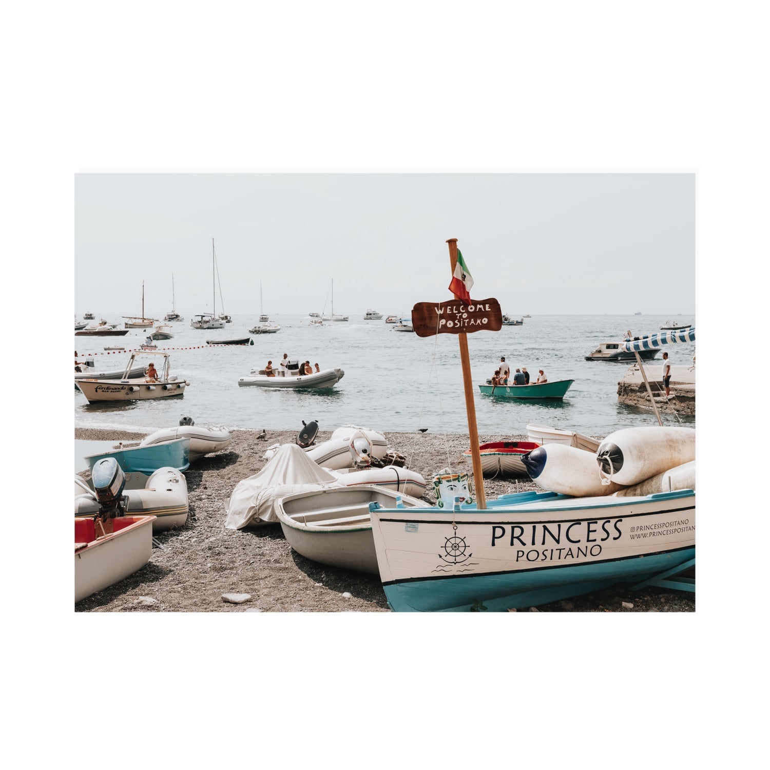 Princess Positano fine art print, Positano, Italy, A0 · 118.9 cm x 84.1 cm, Unframed, Fine Art Print