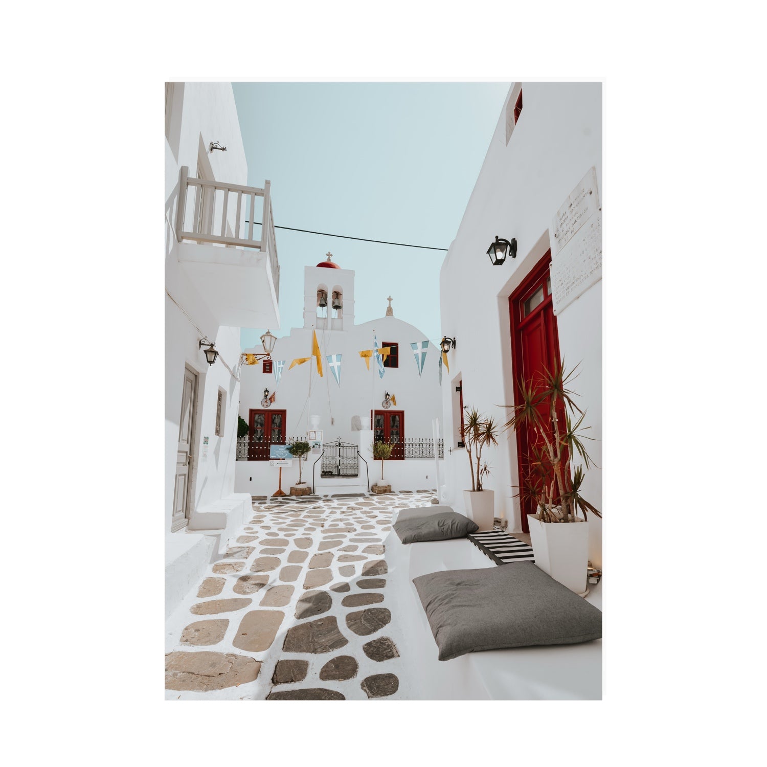 Cycladic Charm fine art print, Mykonos, Greece, A0 · 118.9 cm x 84.1 cm, Unframed, Fine Art Print