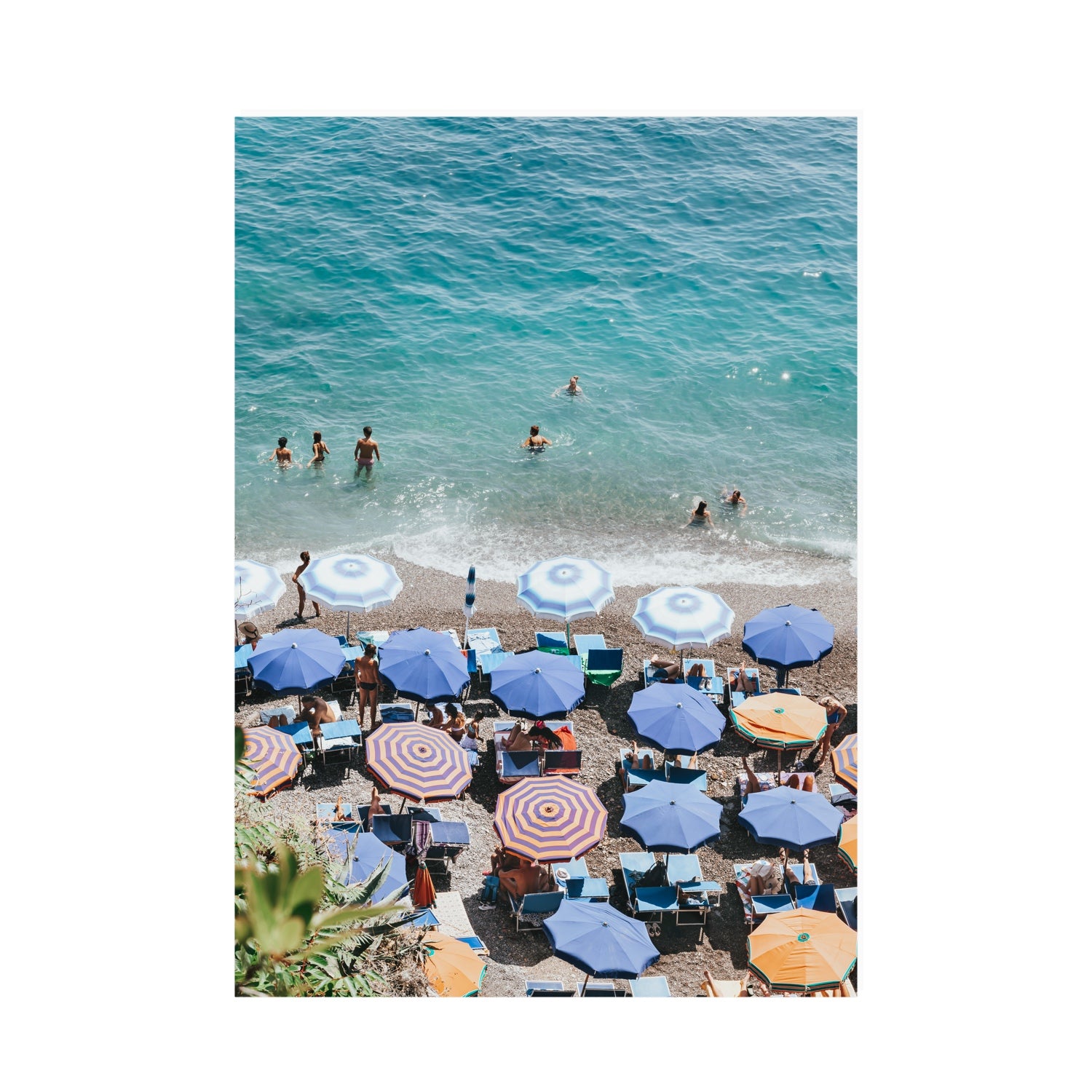 Paradise Beach fine art print, Positano, Italy, A0 · 118.9 cm x 84.1 cm, Unframed, Fine Art Print