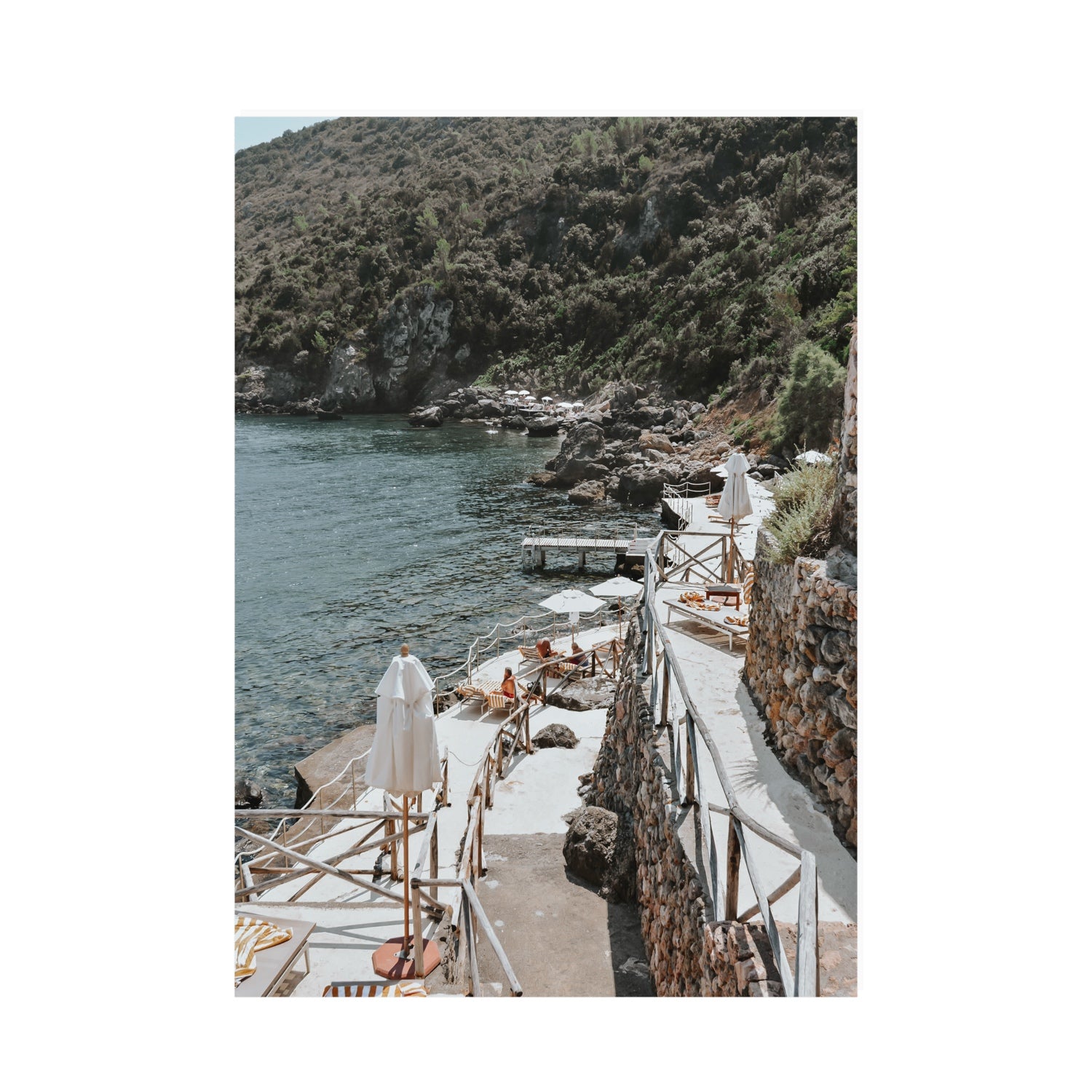 L'Estate Tuscany coastal Italian wall art A0 unframed fine art print