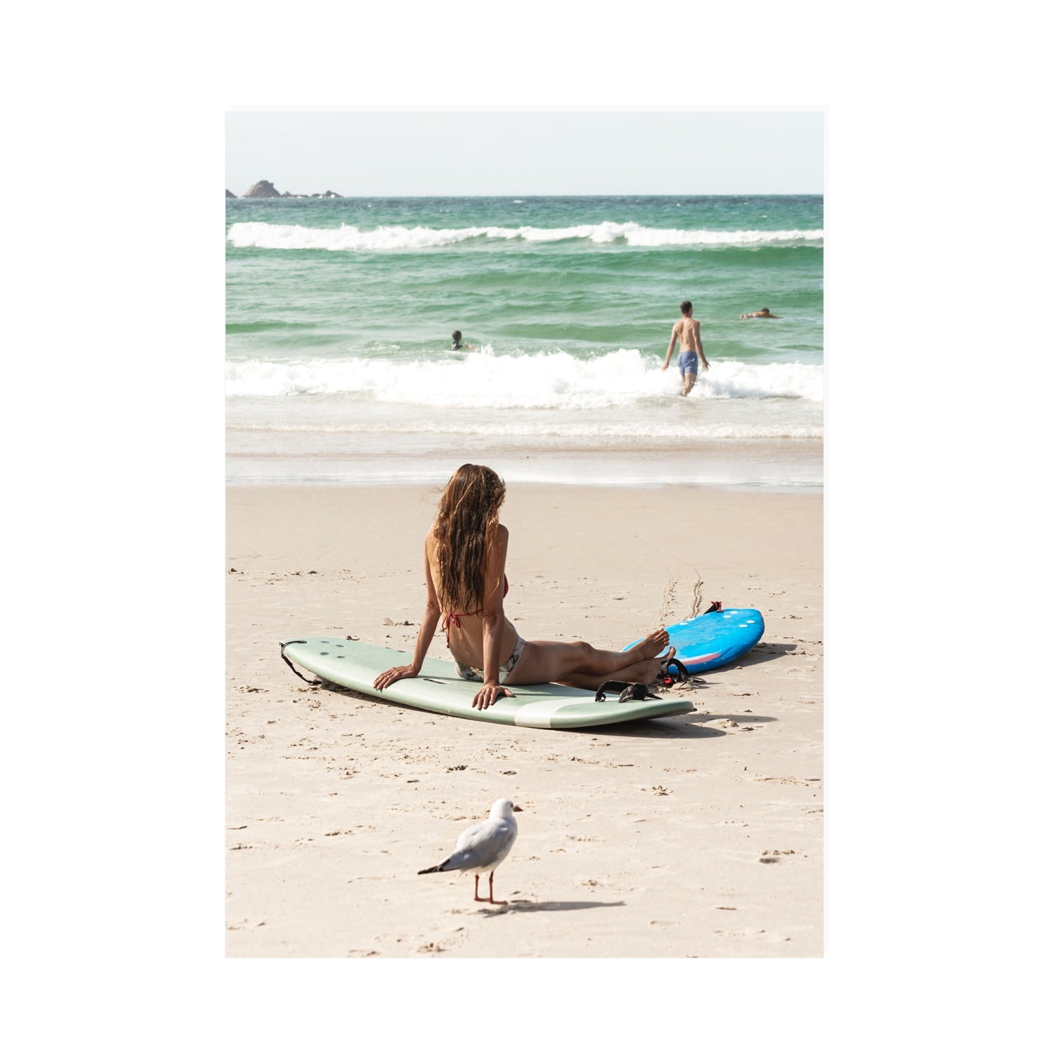 Carissa Byron Bay Surf coastal wall art A0 unframed fine art print
