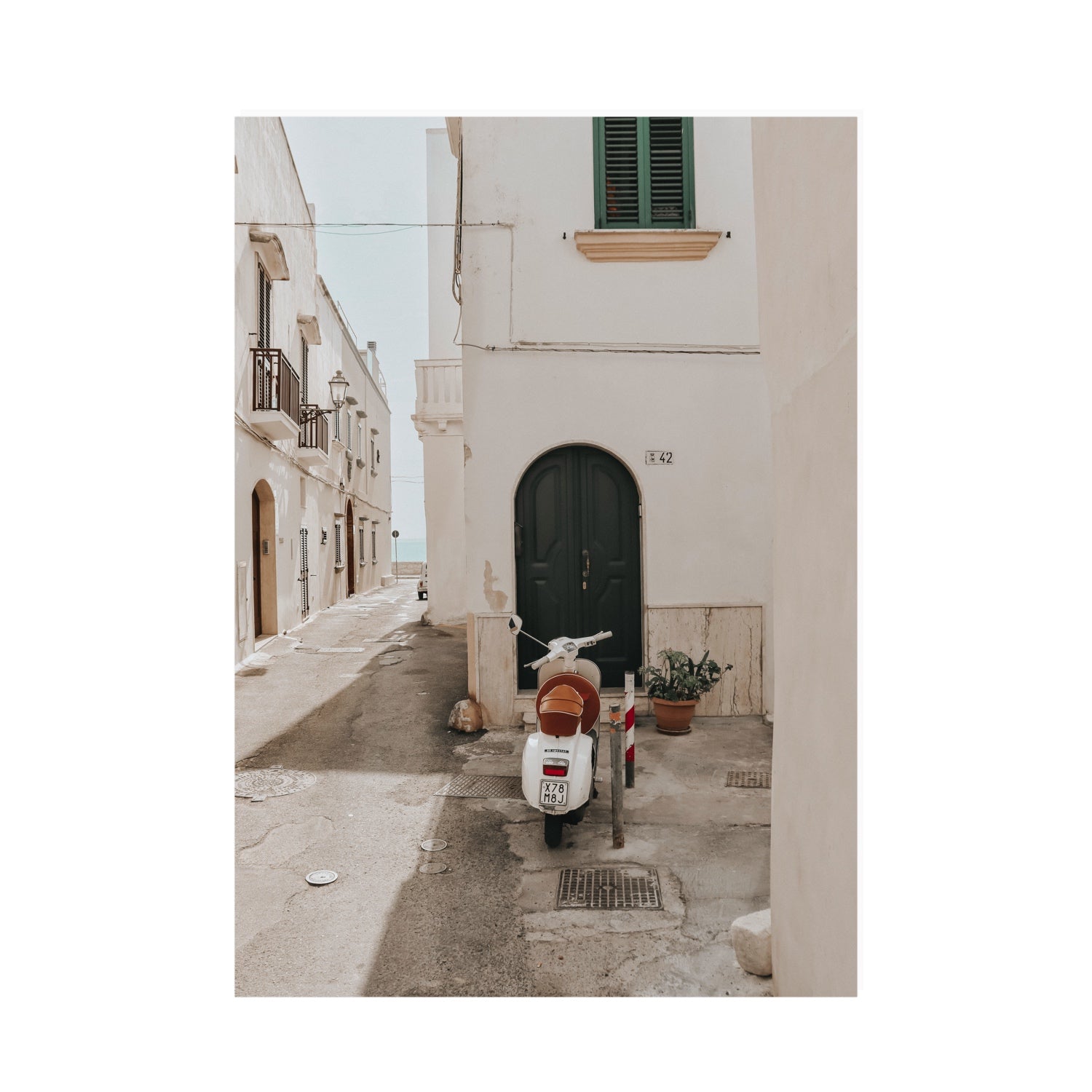 La Casa 42 Puglia Gallipoli Italian wall art A0 unframed fine art print