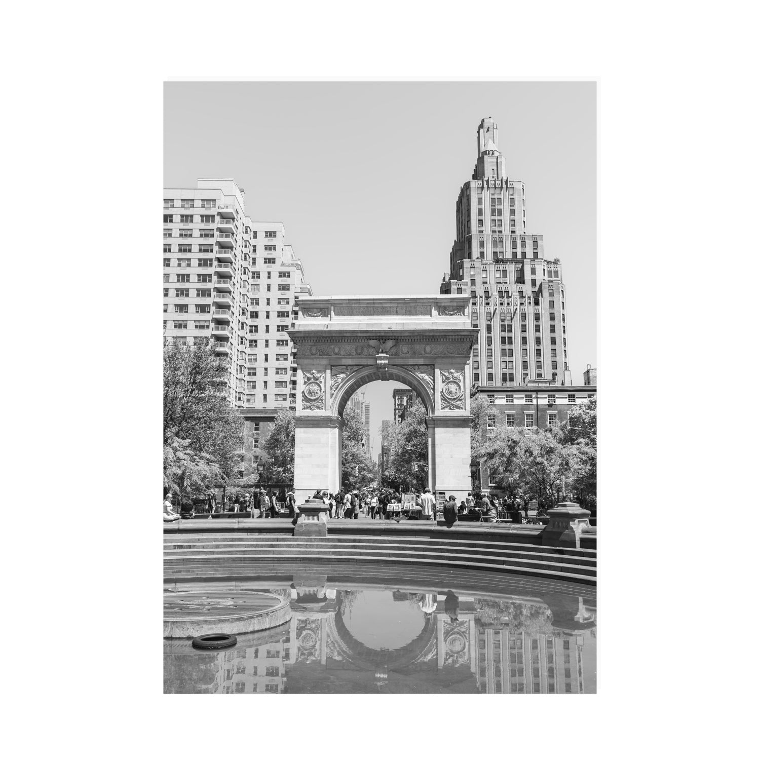 Washington Skyline New York NYC Black & White wall art A0 unframed fine art print