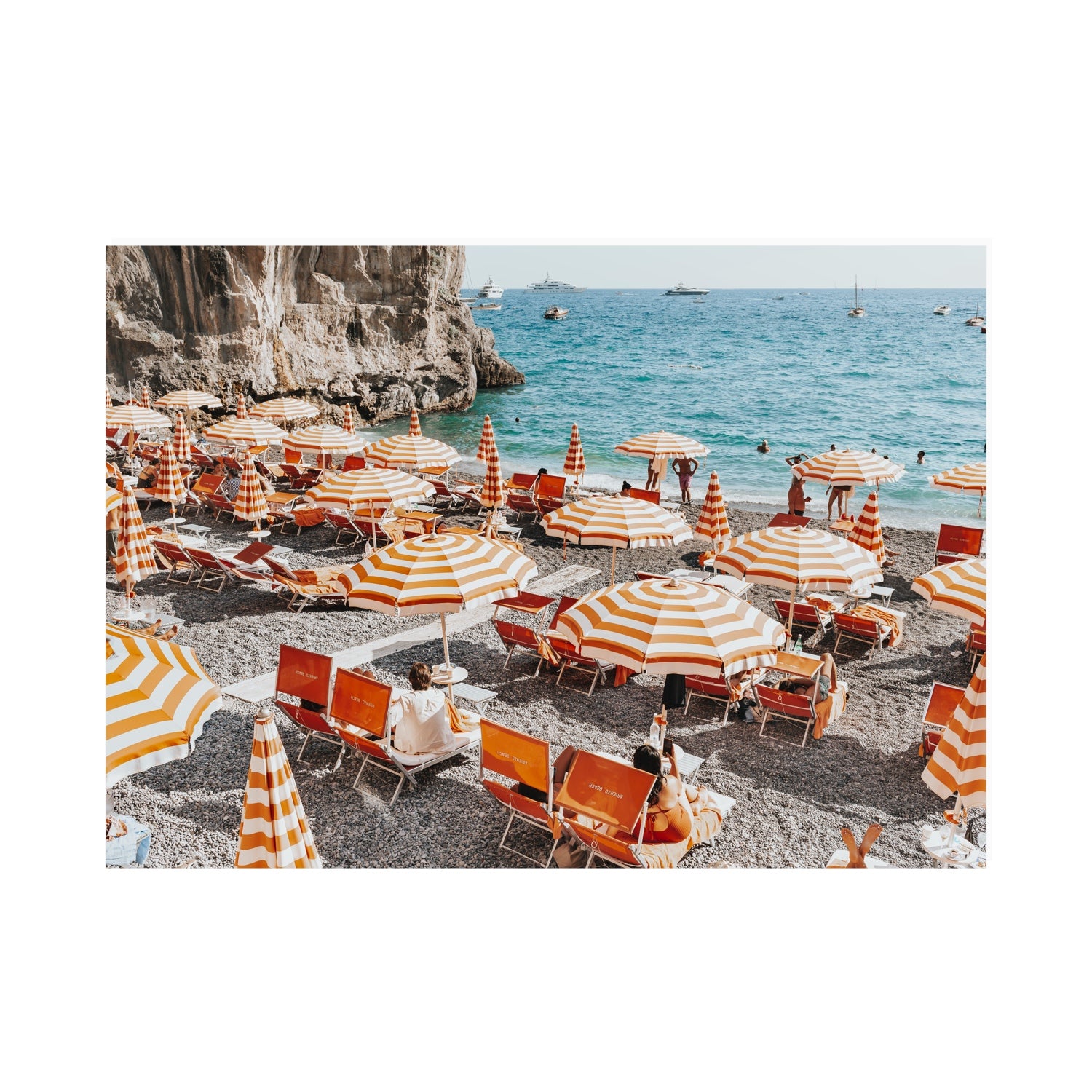 Mango Sorbet Positano Italian Mediterranean decor wall art A0 unframed fine art print