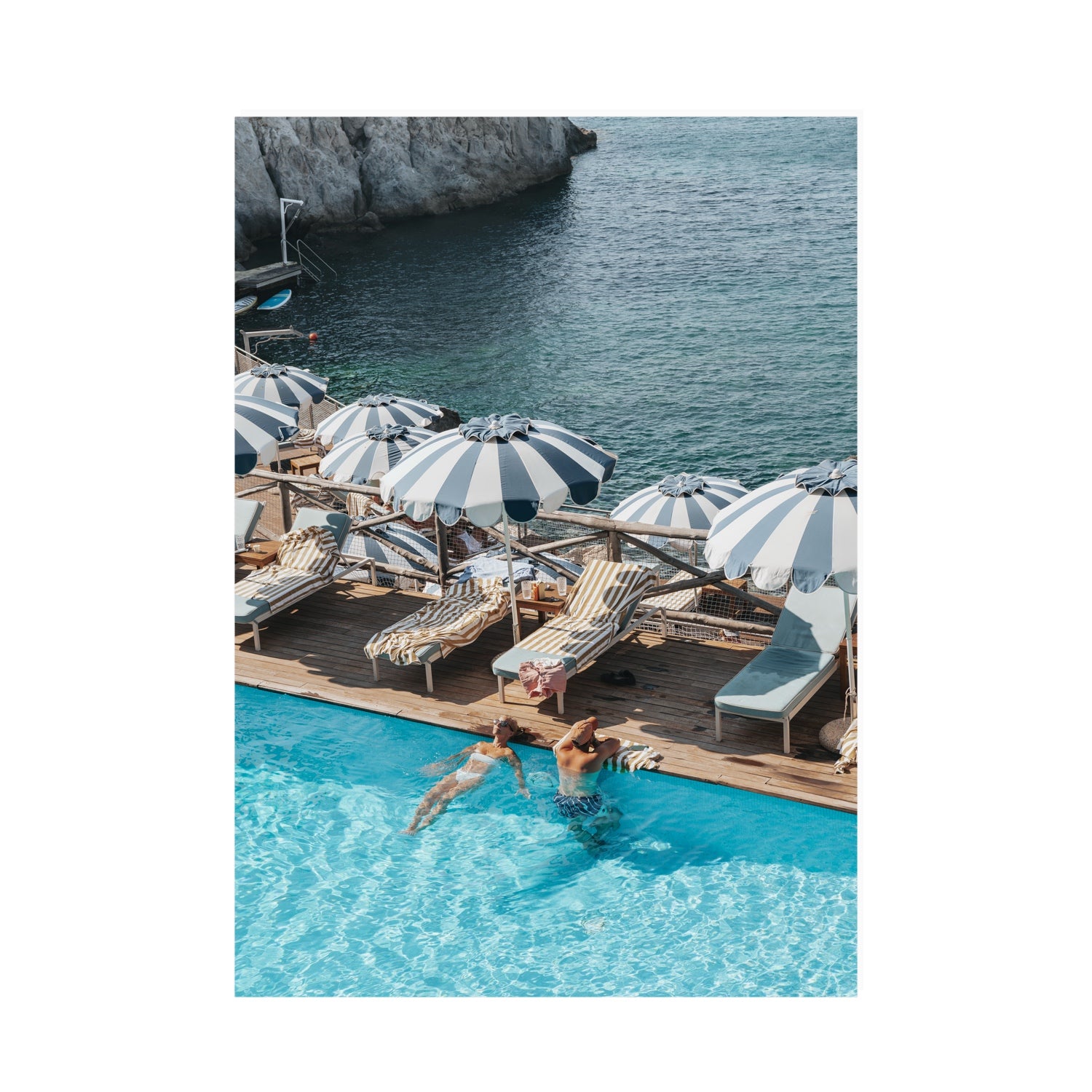 I'm Busy Ischia Italian coastal Mediterranean wall art A0 unframed fine art print