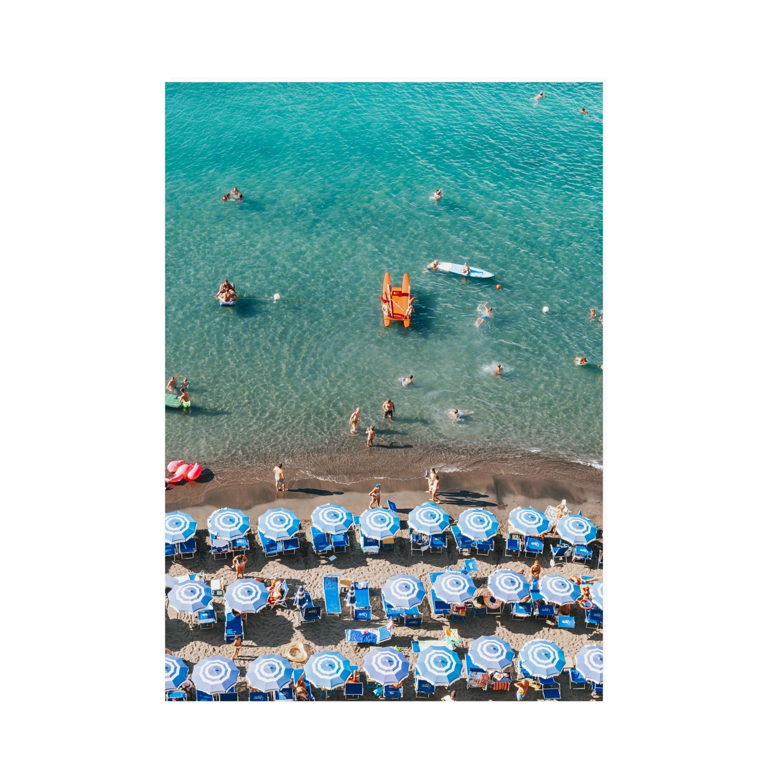 Aquamarine Oasis Sorrento Italian coastal wall art A0 unframed fine art print