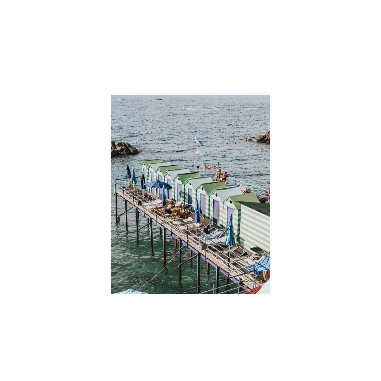 Cabine da Spiaggia fine art print, Sorrento, Italy, 8 x 10 in, Unframed, Fine Art Print