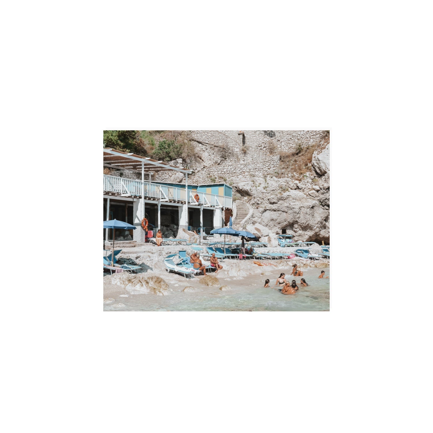 Beachside Bronze fine art print, Capri, Italy, 8 x 10 in, Unframed, Fine Art Print