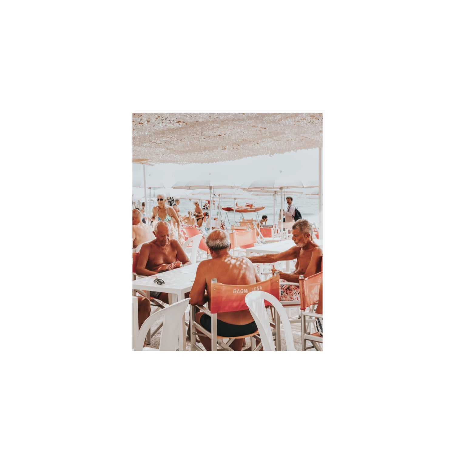 The Players fine art print, Alassio, Italy, 8 x 10 in, Unframed, Fine Art Print