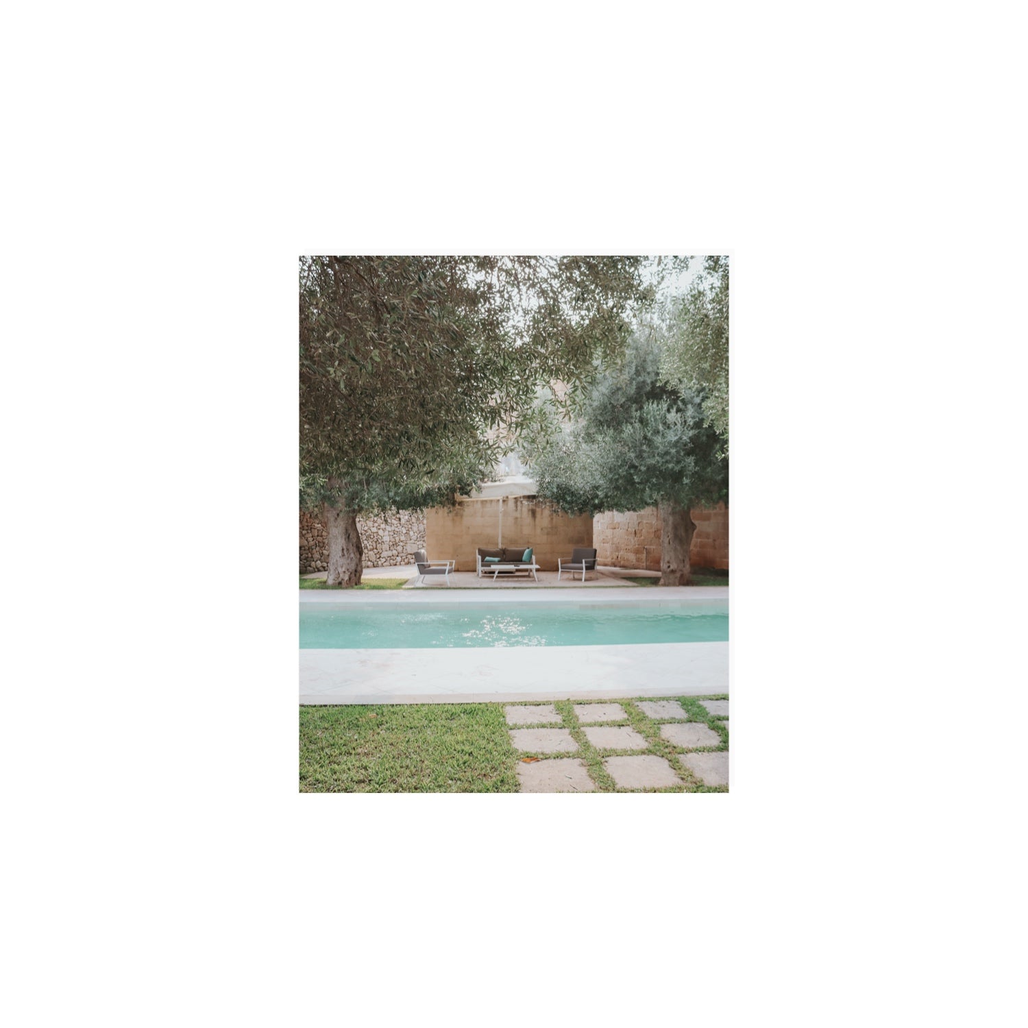 Idyllic Escape Puglia Mediterranean wall art 8 x 10 in unframed fine art print