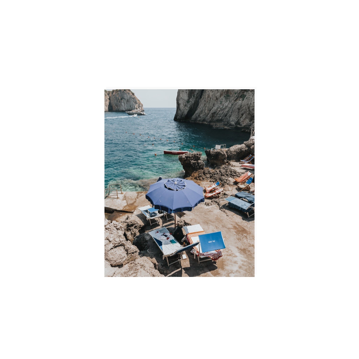 Lonely Loungers fine art print, Capri, Italy, 8 x 10 in, Unframed, Fine Art Print