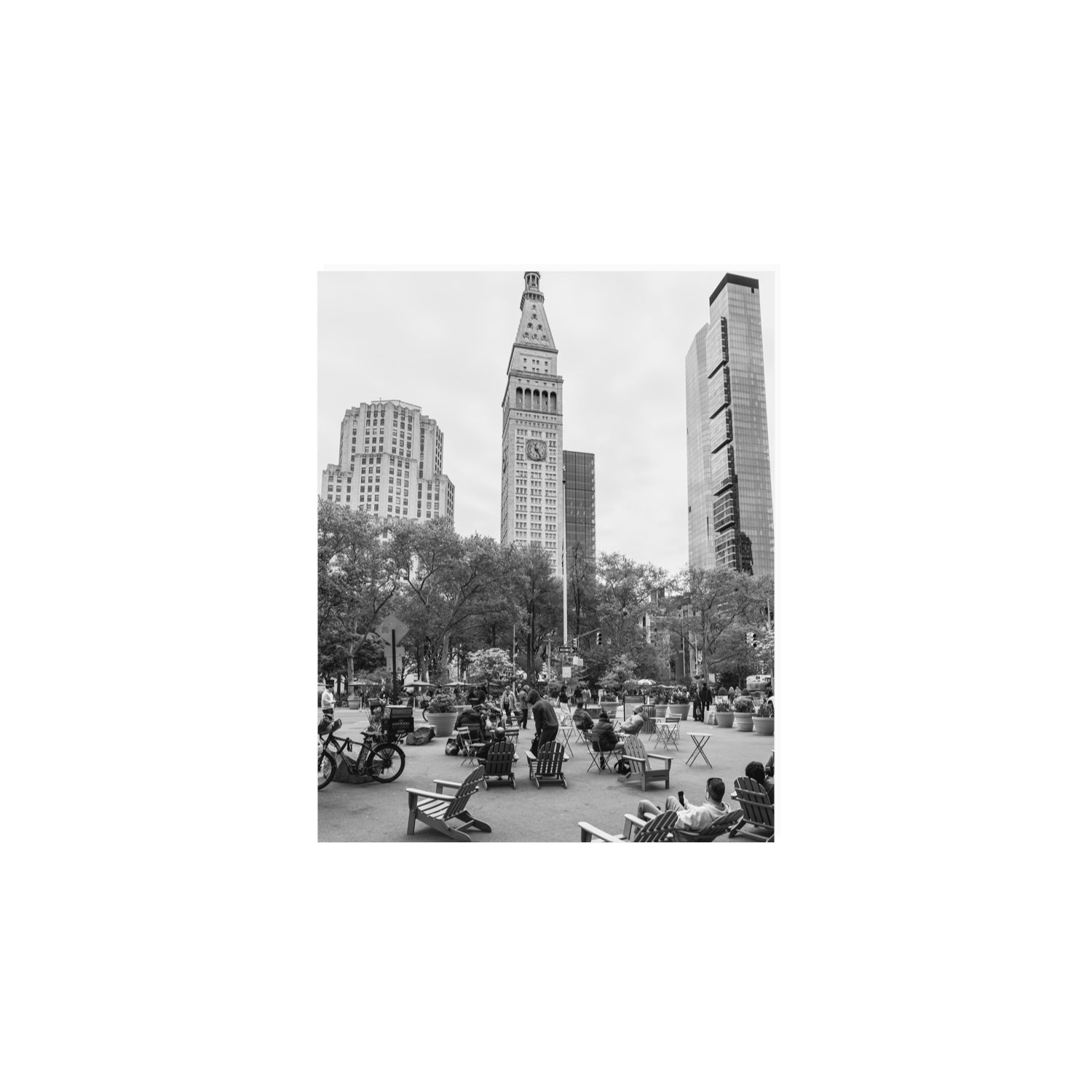 Timeless New York New York NYC Black & White wall art 8 x 10 in unframed fine art print