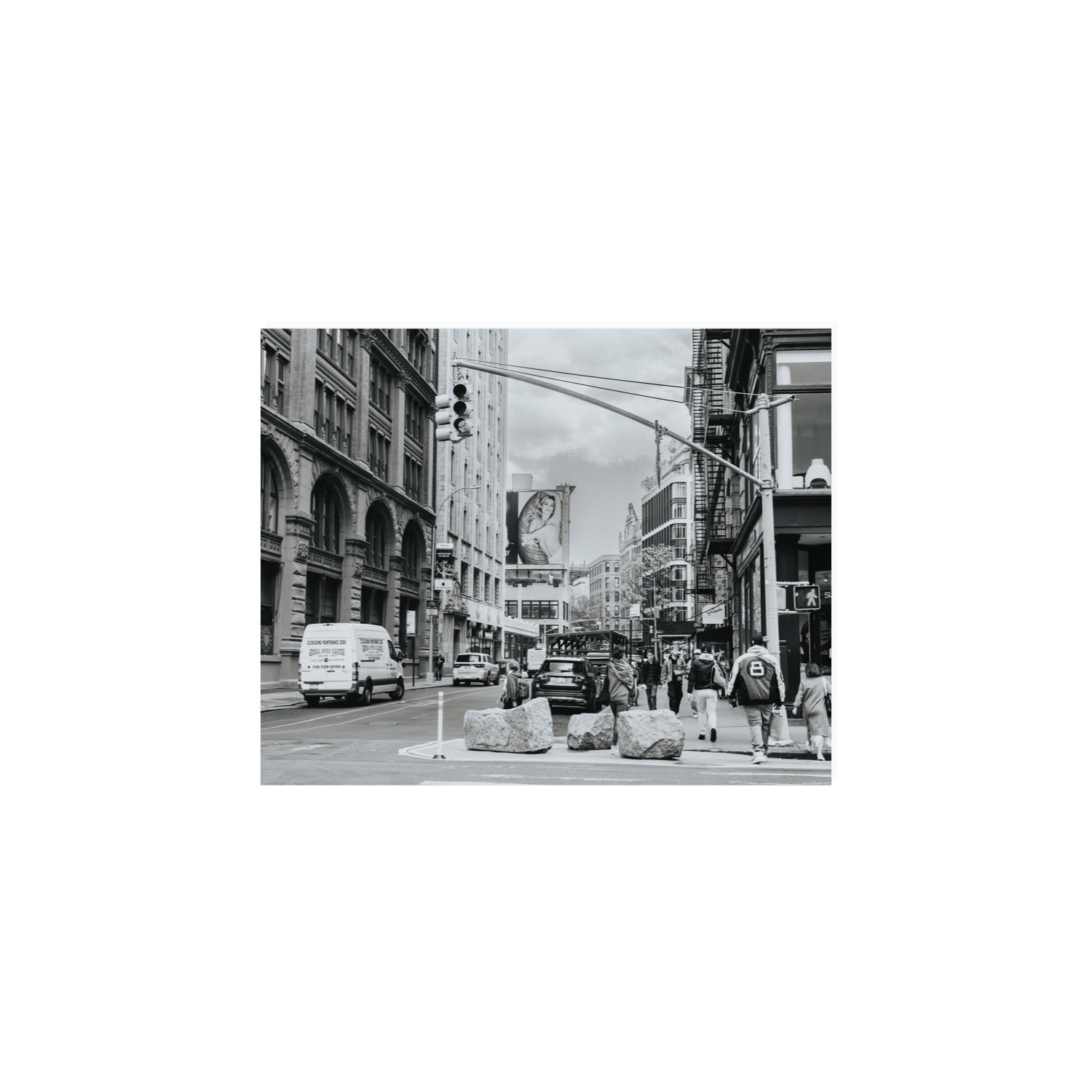 Inkwell Metropolis New York NYC Black & White wall art 8 x 10 in unframed fine art print