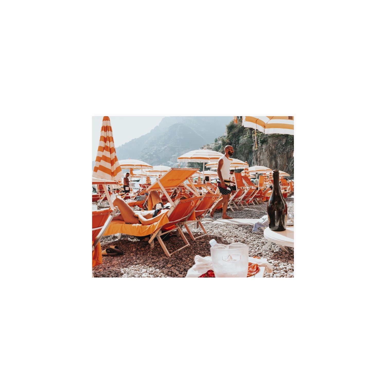 Zesty Shade Positano wall art 8 x 10 in unframed fine art print