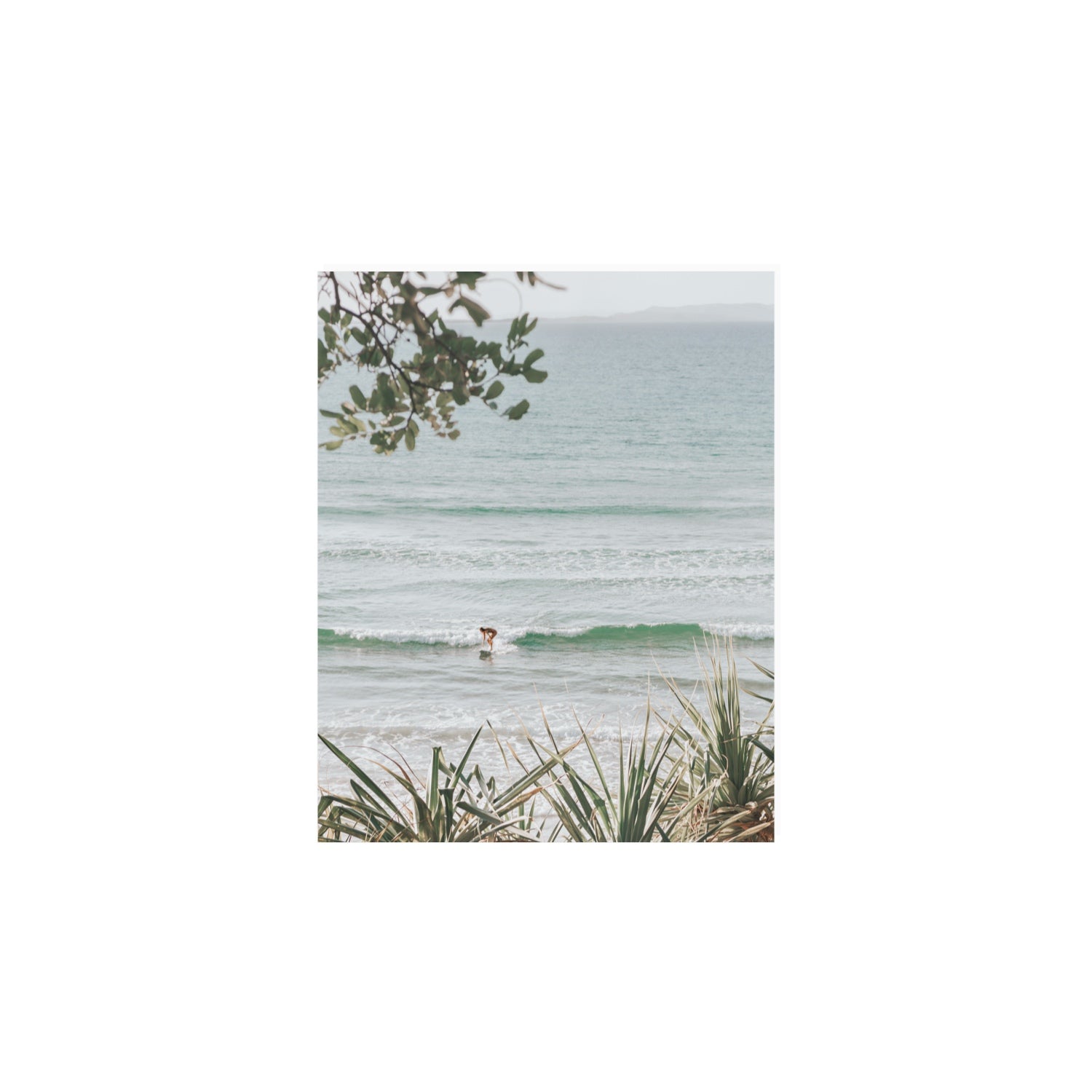 Dream Boat fine art print, Noosa, Australia, coastal scenes artwork, 8 x 10 in, Unframed, Fine Art Print